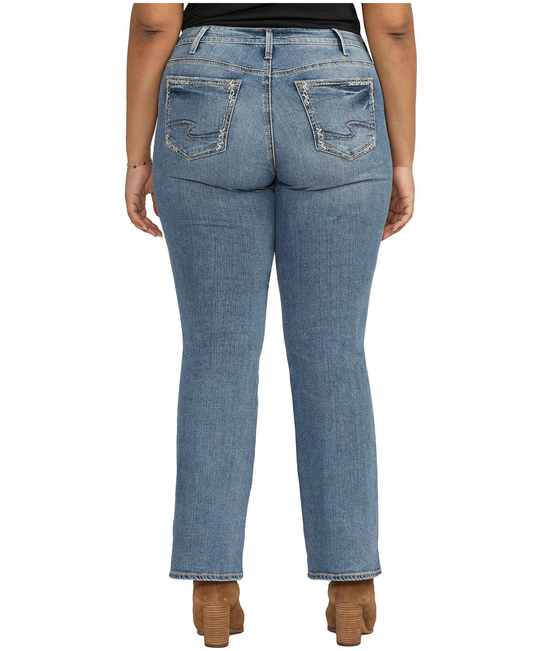 Silver Women's Suki Mid Rise Curvy Fit Bootcut Jeans