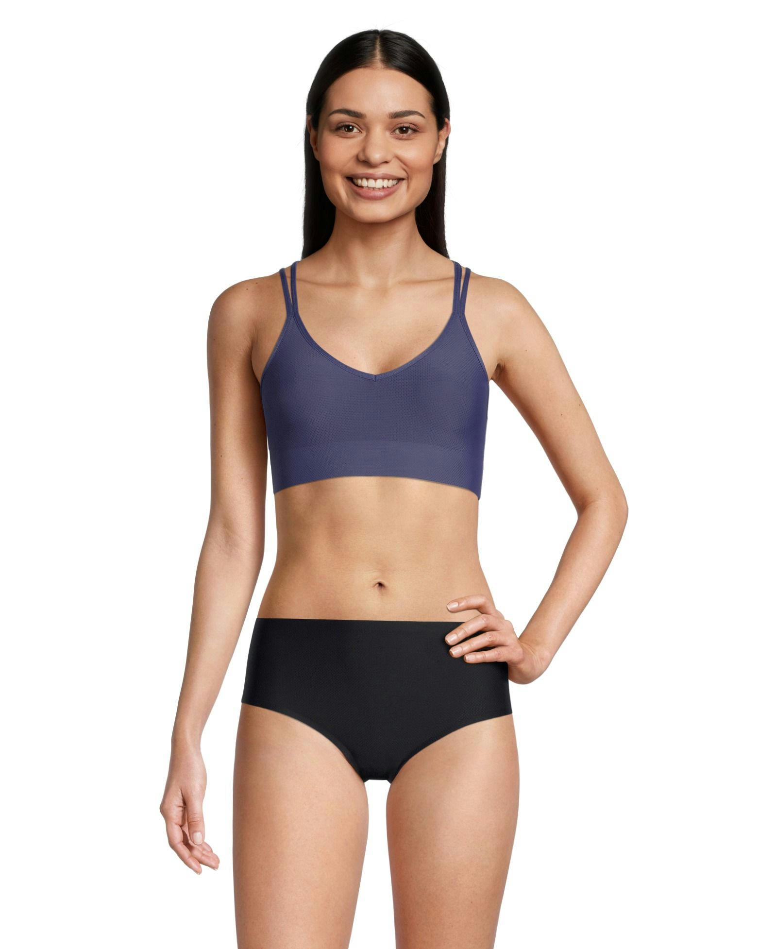 Denver Hayes Women's Invisible Mesh Wireless V Neck Bralette