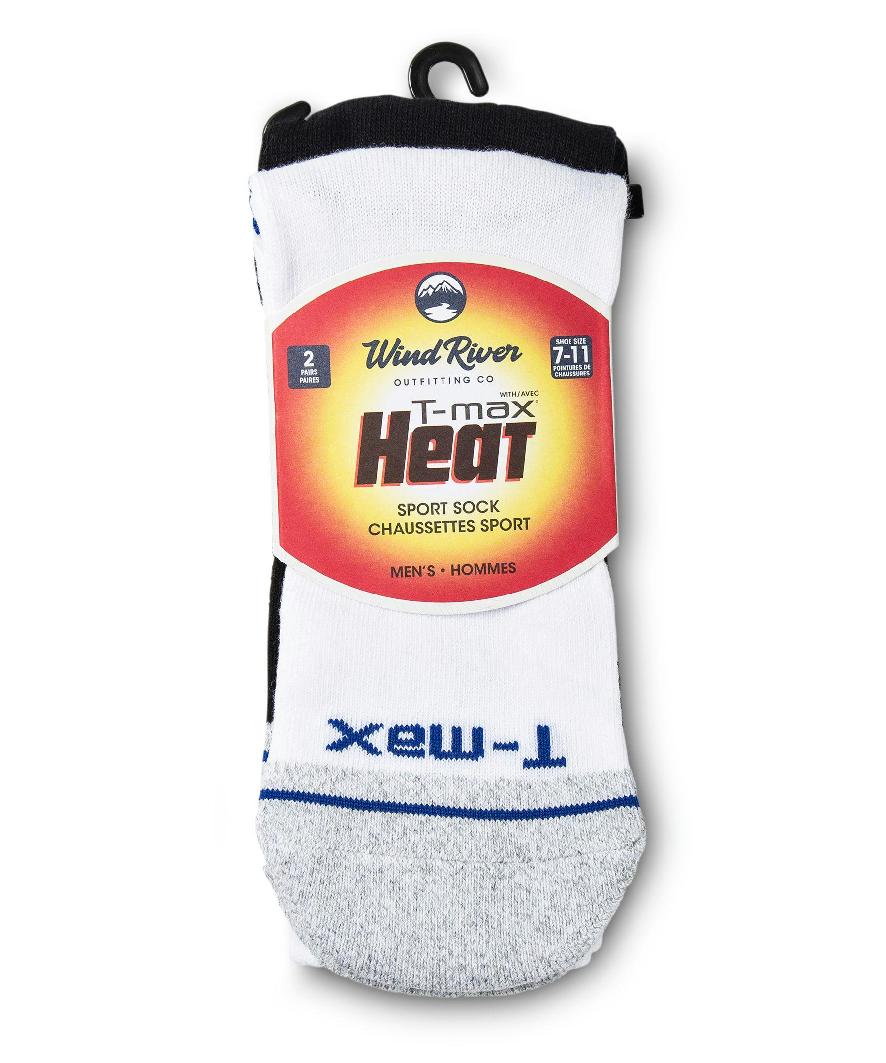 WindRiver Men's T-Max 2 Pack Sport Socks