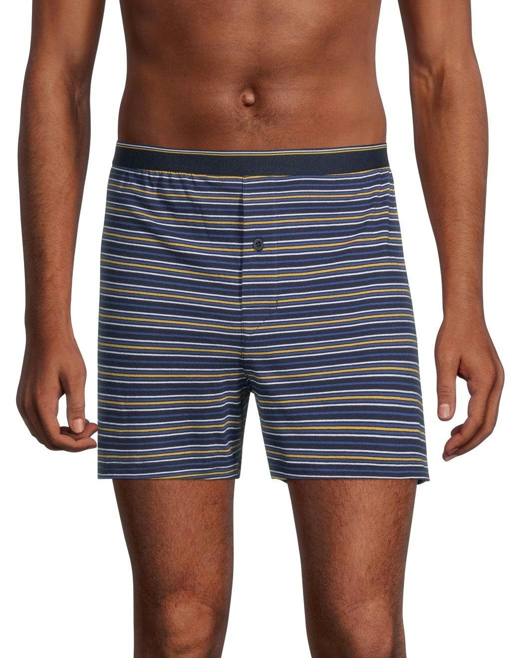 Denver Hayes Men's 2 Pack Yarn Dye Loose Fit Boxer Briefs