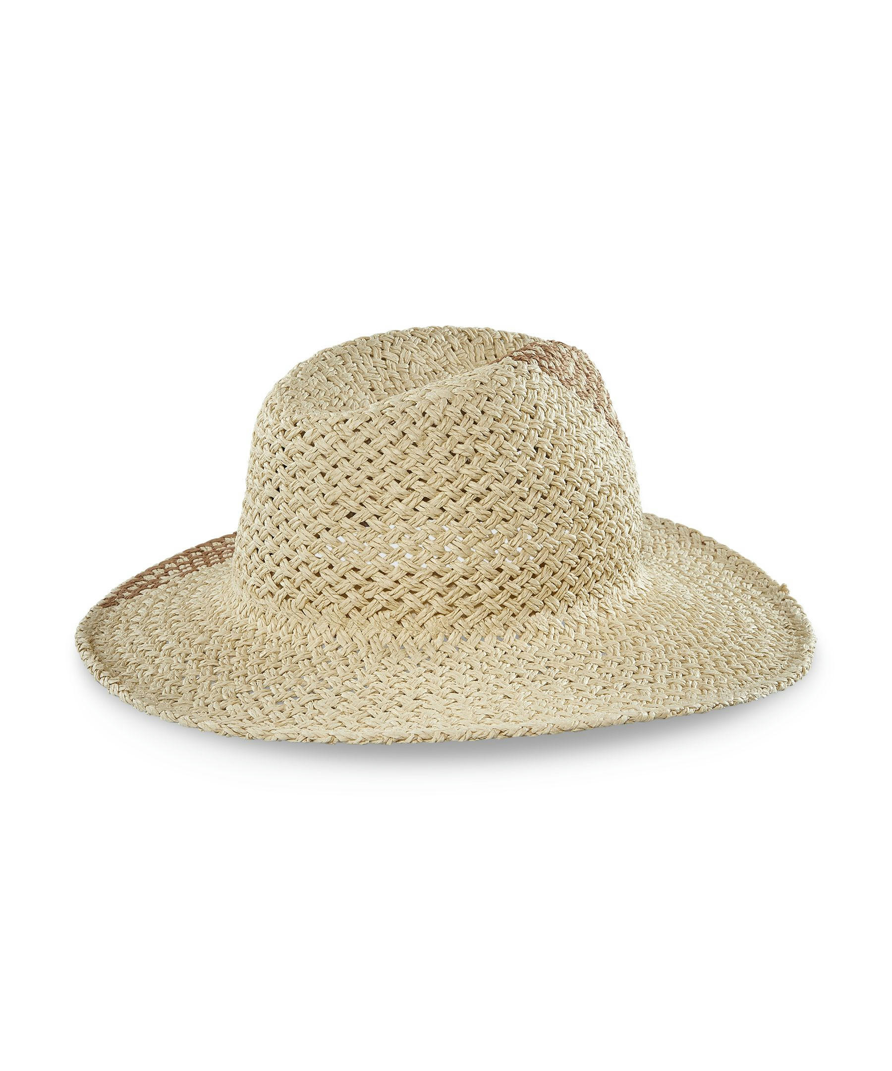 Denver Hayes Women's Weave Pattern Straw Hat