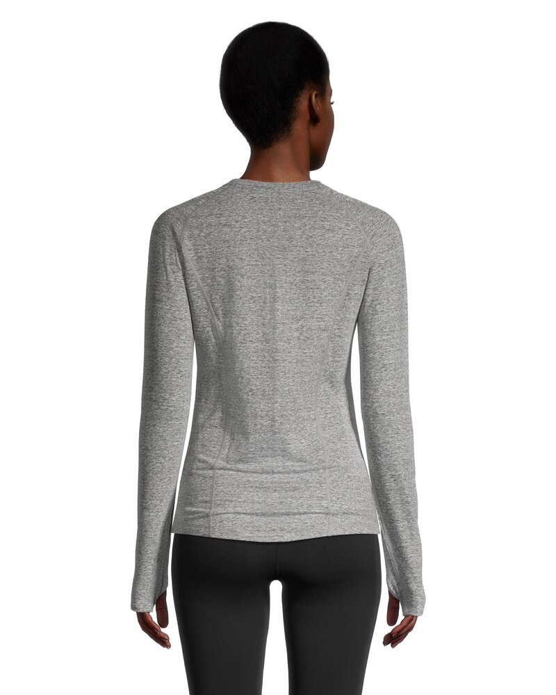 WindRiver Women's T-MAX Heat 4 Way Stretch Supersoft Long Sleeve Heather Thermal Top