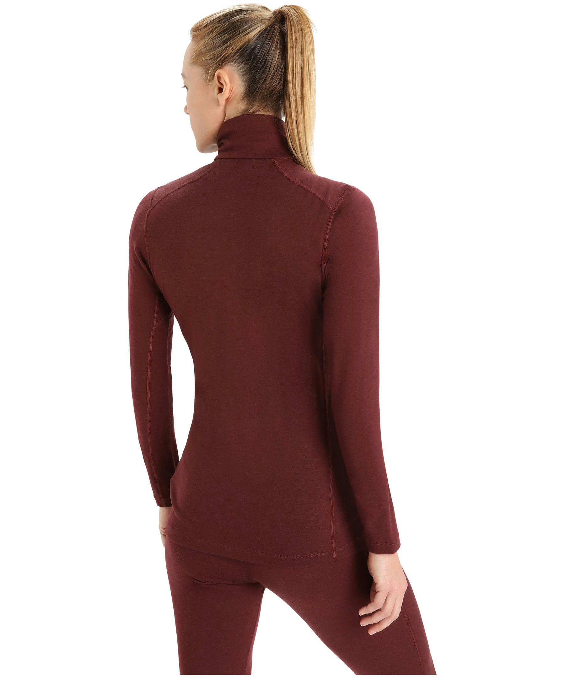 Icebreaker Women's 200 Oasis Long Sleeve Half Zip Base Layer Top