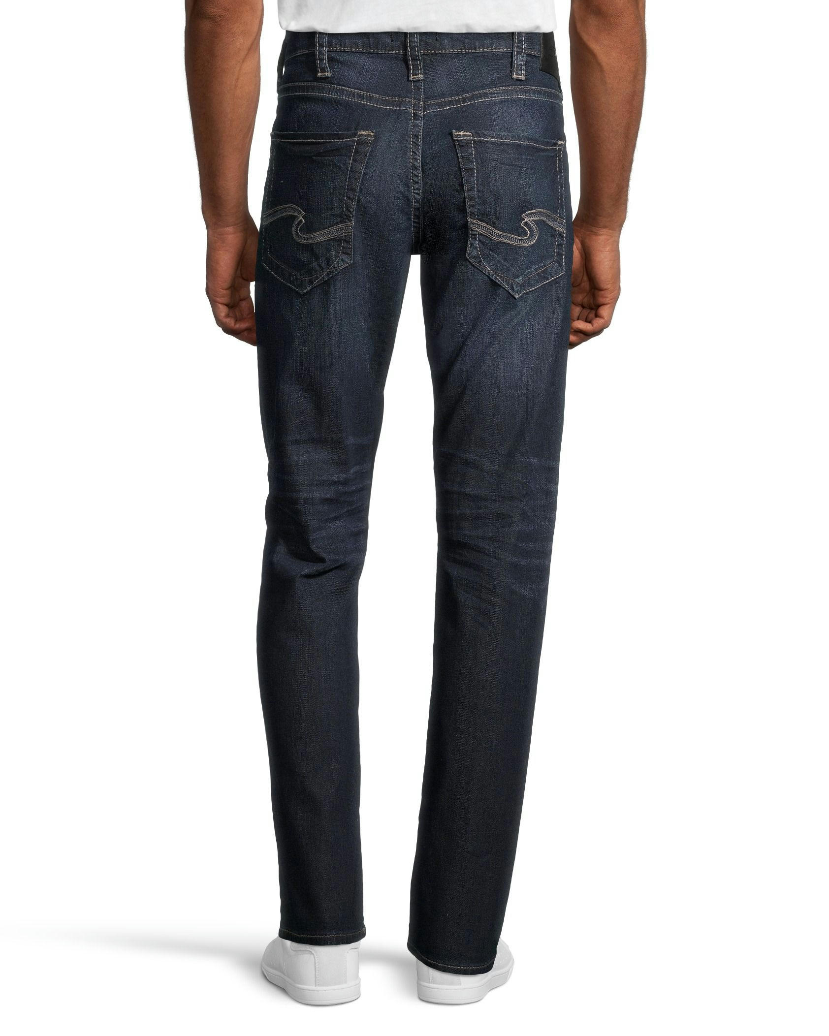 Silver Men's Eddie Relaxed Fit Tapered Jeans - Dark Wash