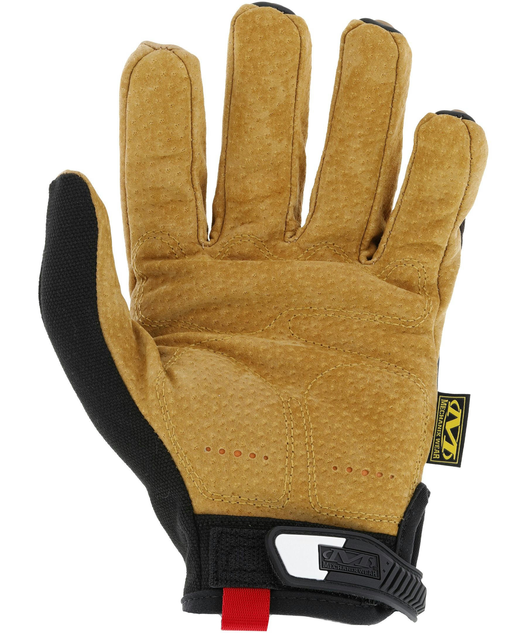 Mechanix Unisex 1 Pair Impact Pro Trekdry Durahide Leather Utility Gloves - Tan Black