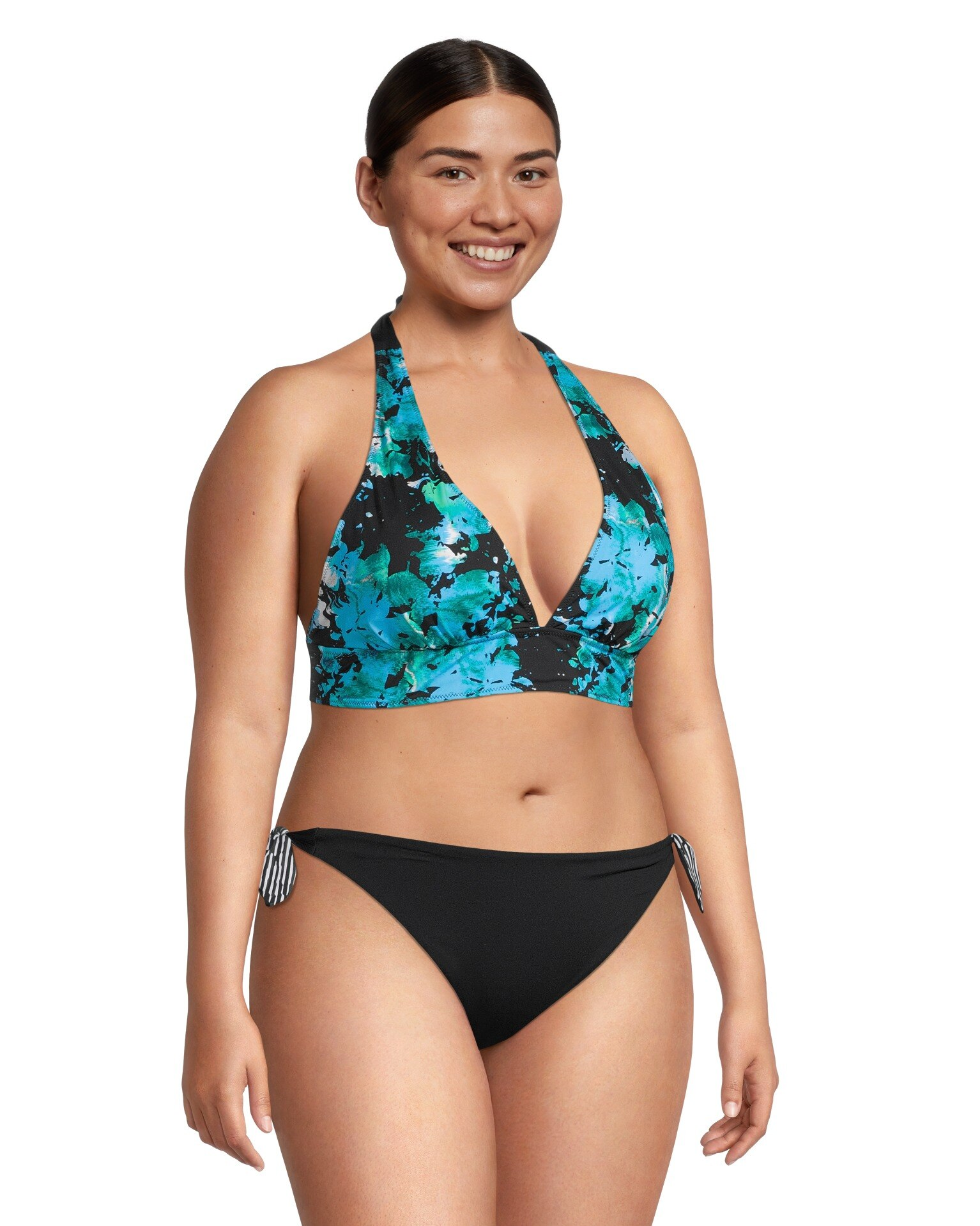 Women's Reversible Halter Bikini Swim Top