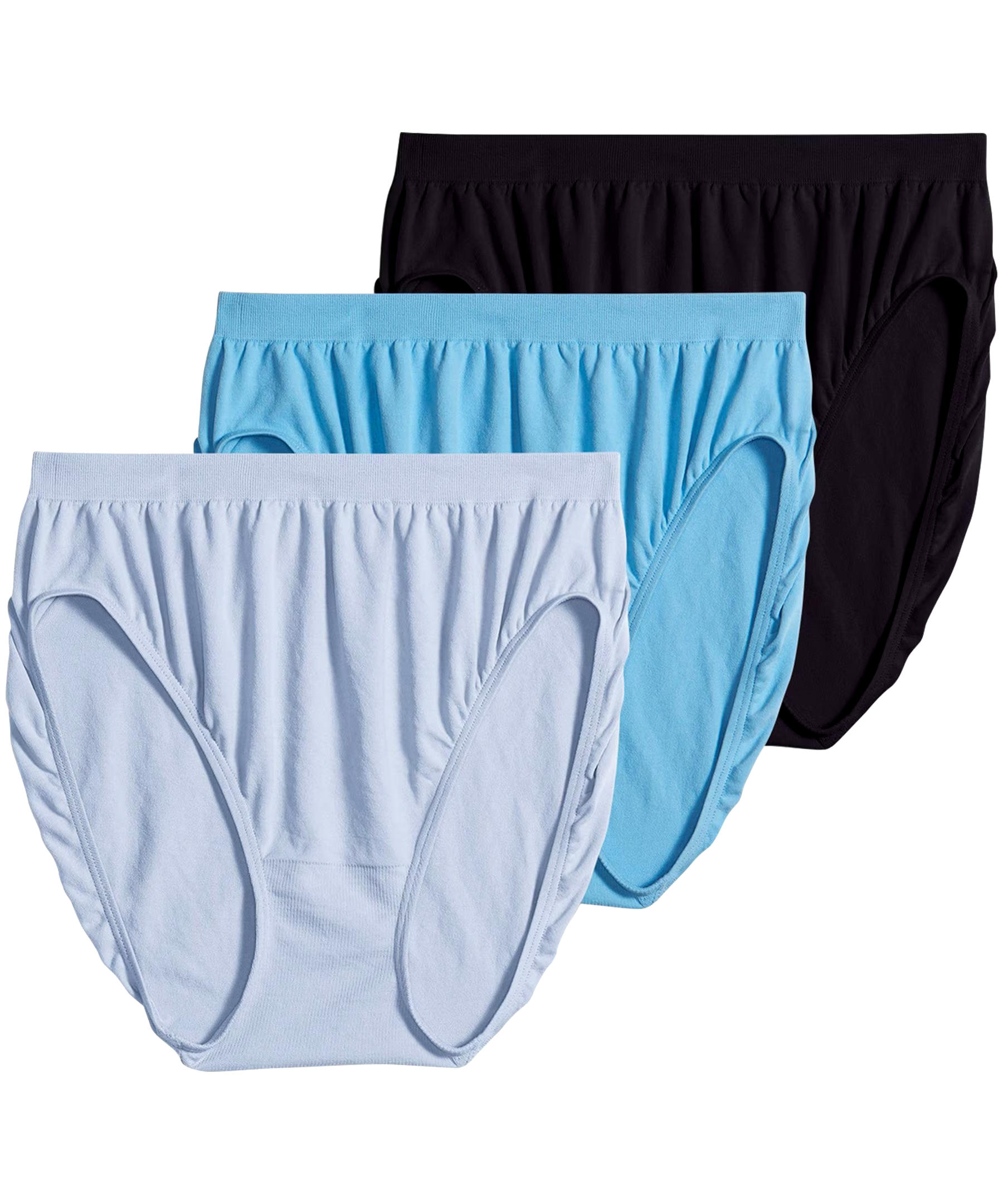 Jockey Women's 3-Pack Comfies Micro Seamfree French Cut Panties