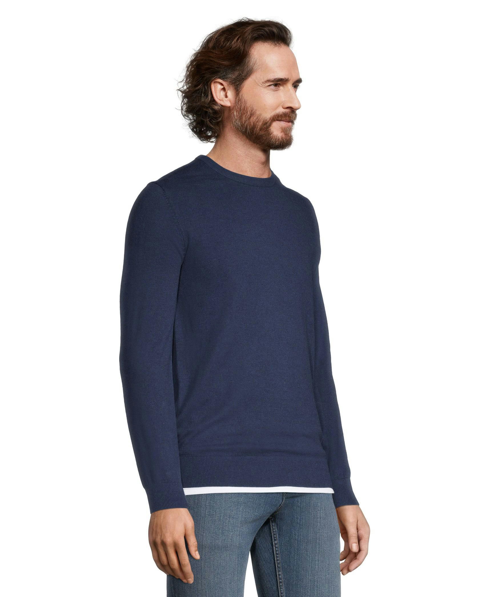 Denver Hayes Men's Soft Cotton Crewneck Sweater