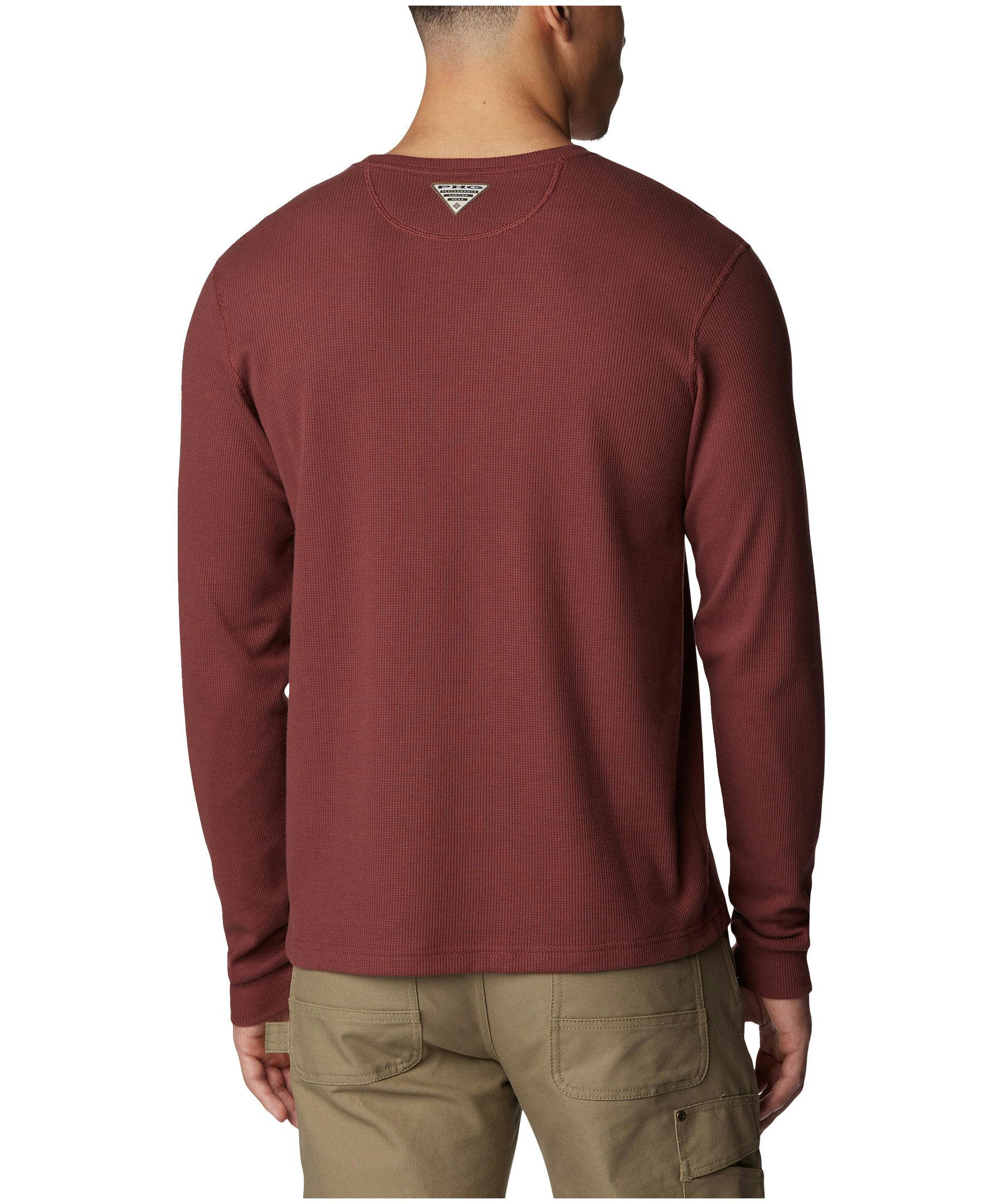 Columbia Men's Built For It Performance Hunting Gear Long Sleeve Waffle T Shirt