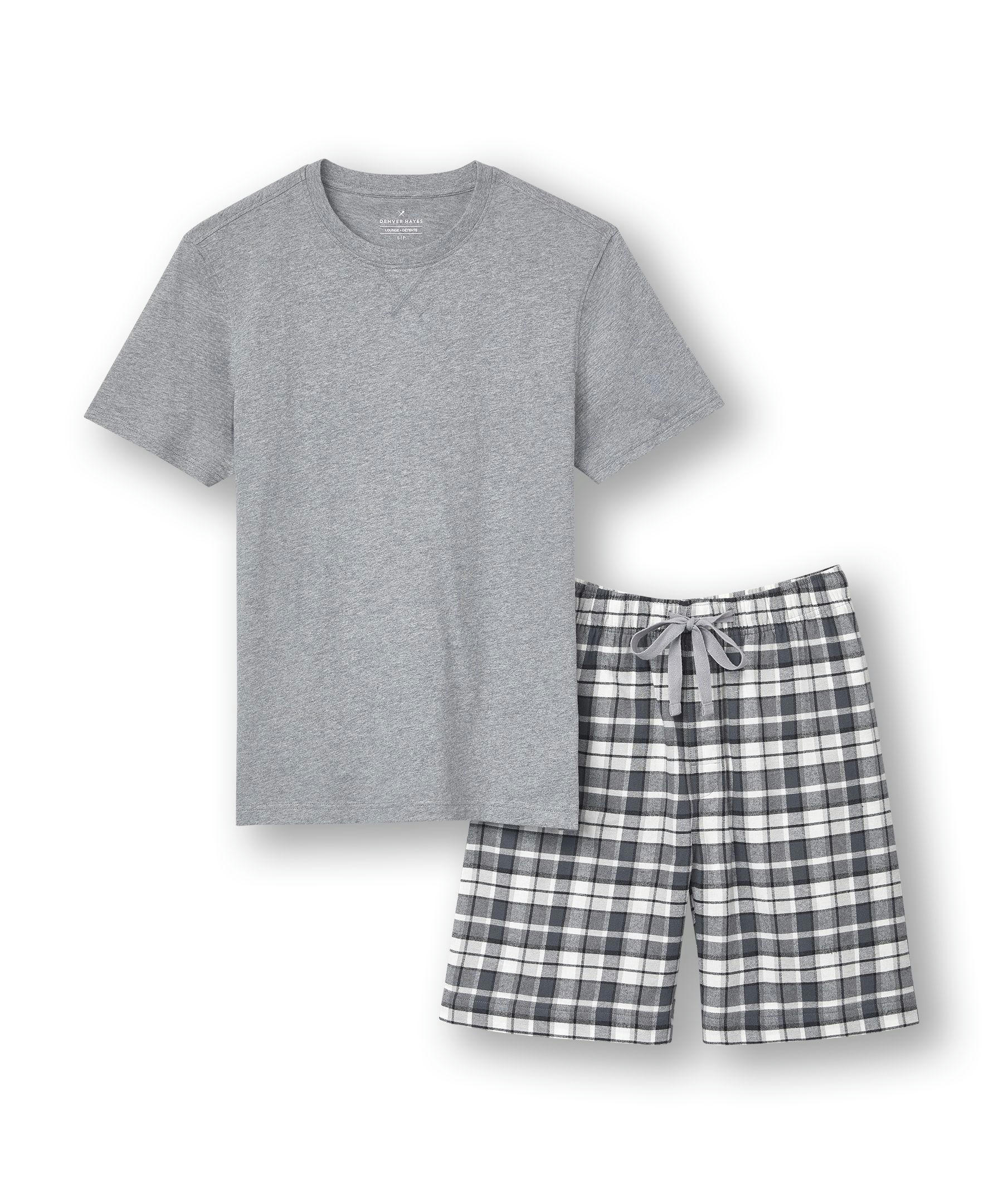 Denver Hayes Men's Woven Short and T Shirt Set