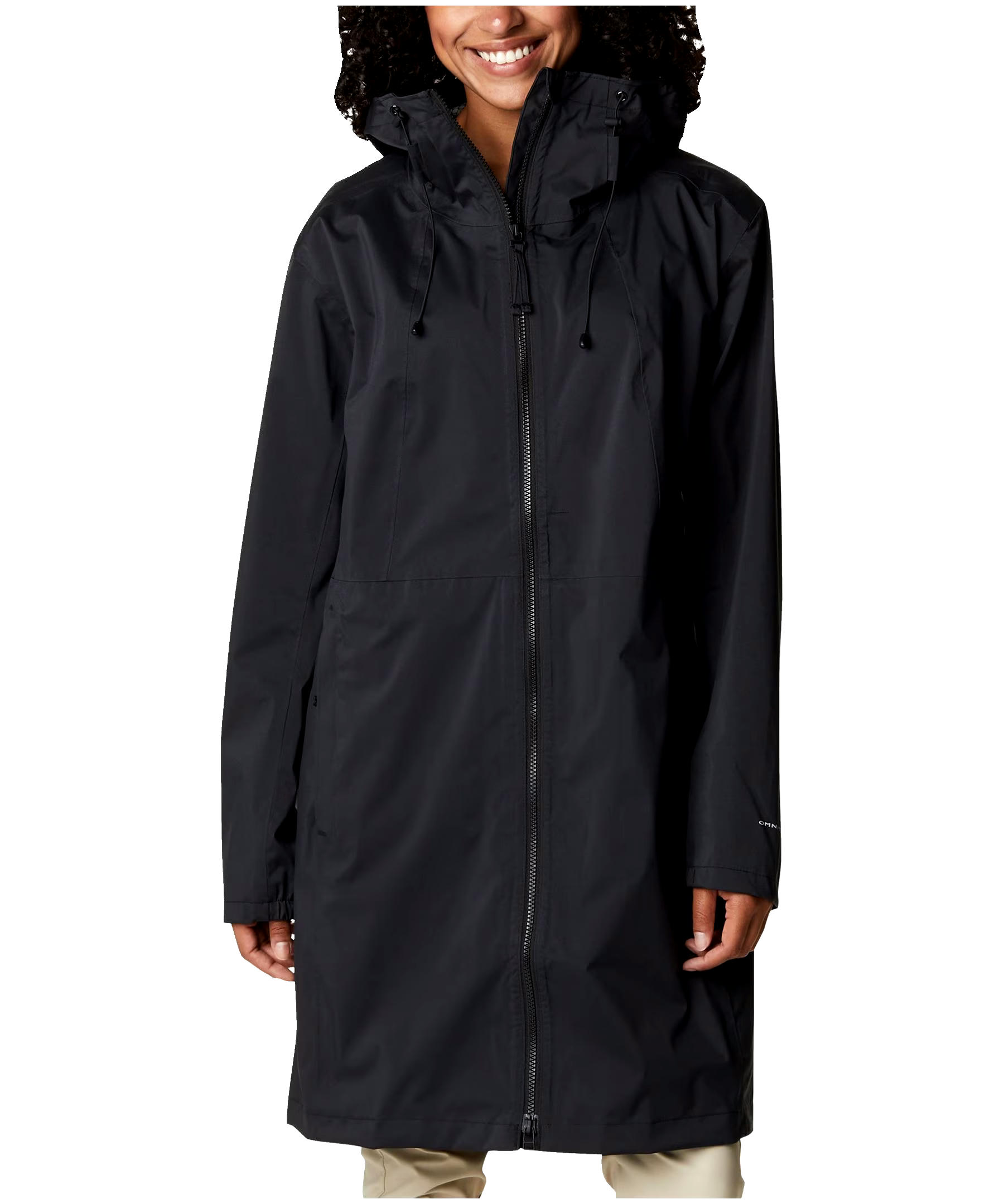 Columbia Women's Weekend Adventure Waterproof Omni-Tech Long Rain Jacket