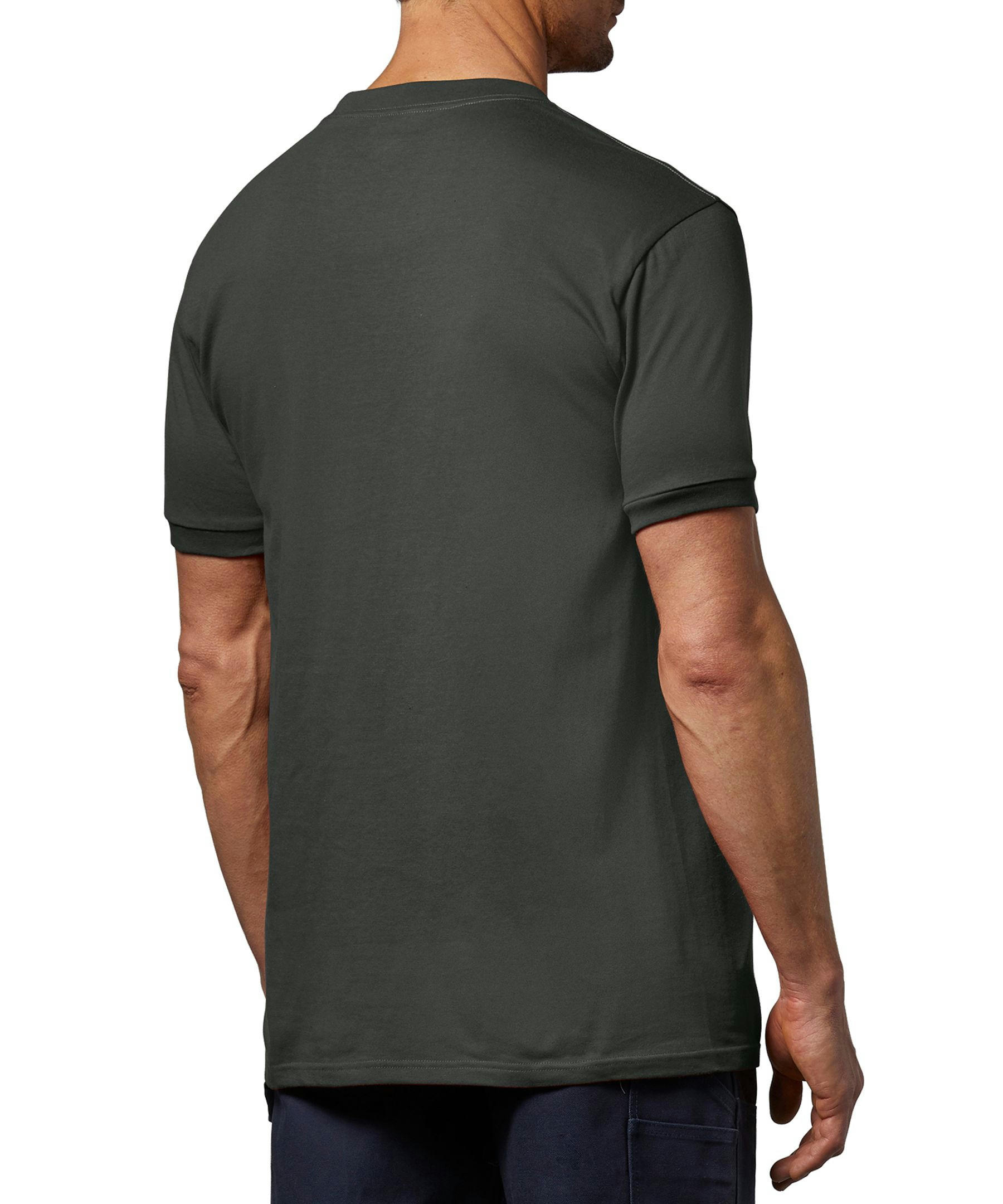Aggressor Men's Crewneck Short Sleeve Solid Work T-Shirt With FRESHTECH