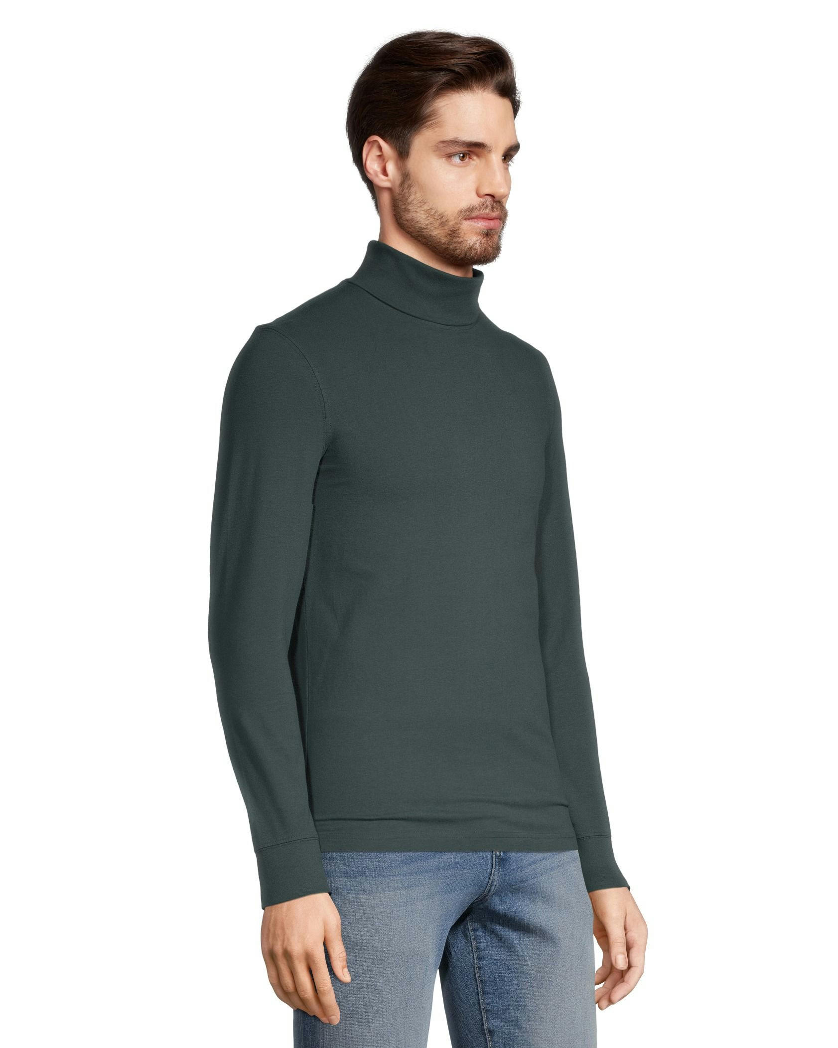 Denver Hayes Men's Modern Fit Long Sleeve Turtleneck