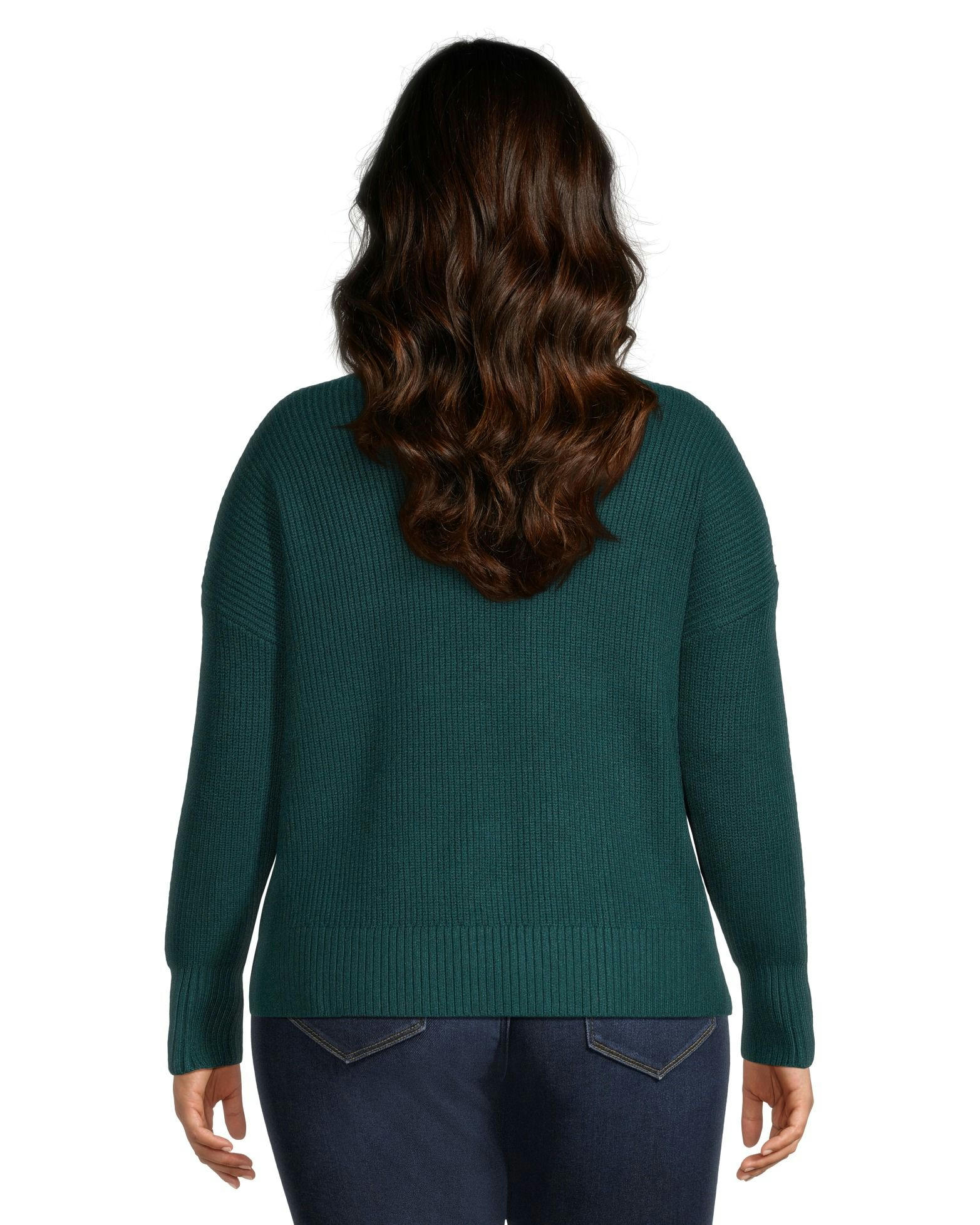 Denver Hayes Women's Cozy Shaker Crew Neck Pullover Sweater