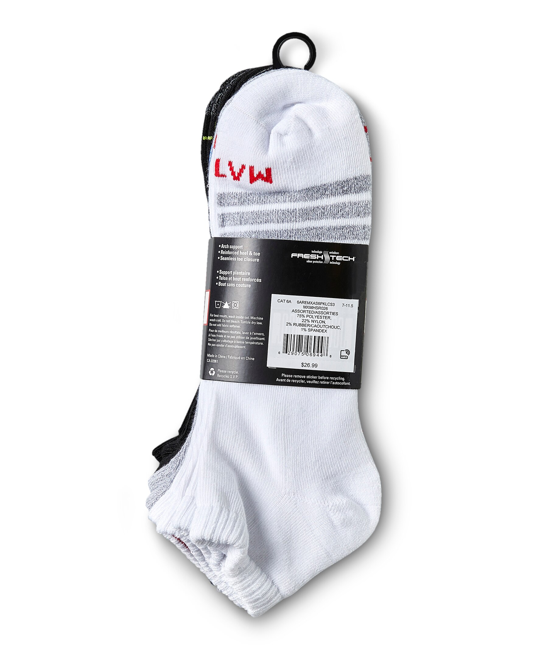 Matrix Men's FreshTech® Low Cut Sport Socks