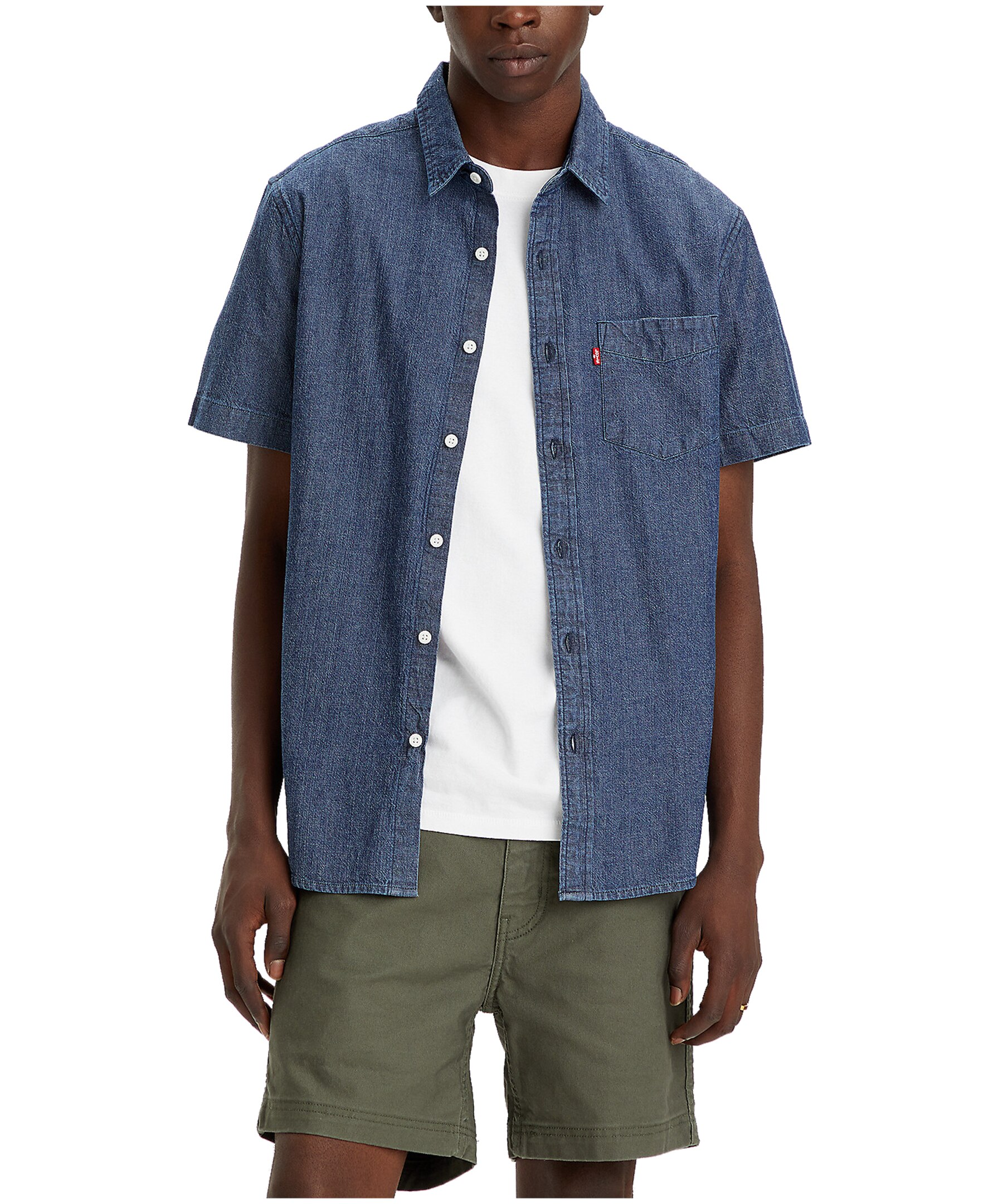 Men's Classic Button Down Short Sleeve Standard Shirt