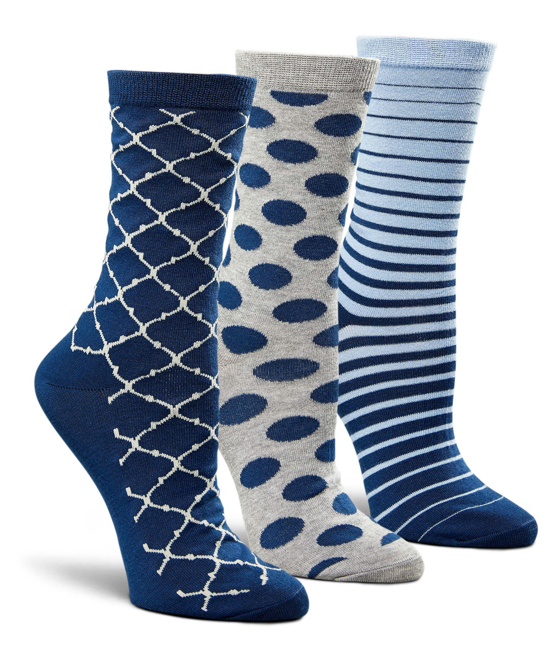 Denver Hayes Women's 3 Pack Bamboo Crew Socks