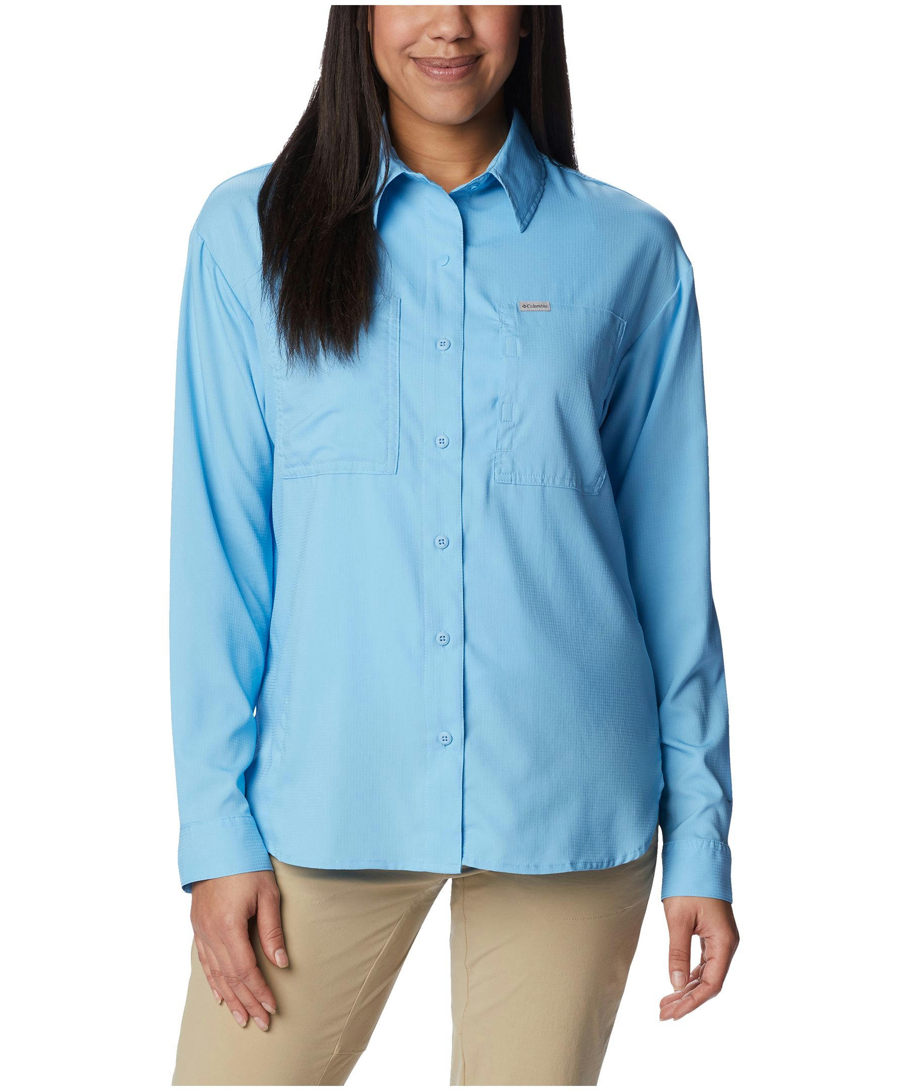 Columbia Women's Silver Ridge Omni-Shade Long Sleeve Shirt - Plus Size