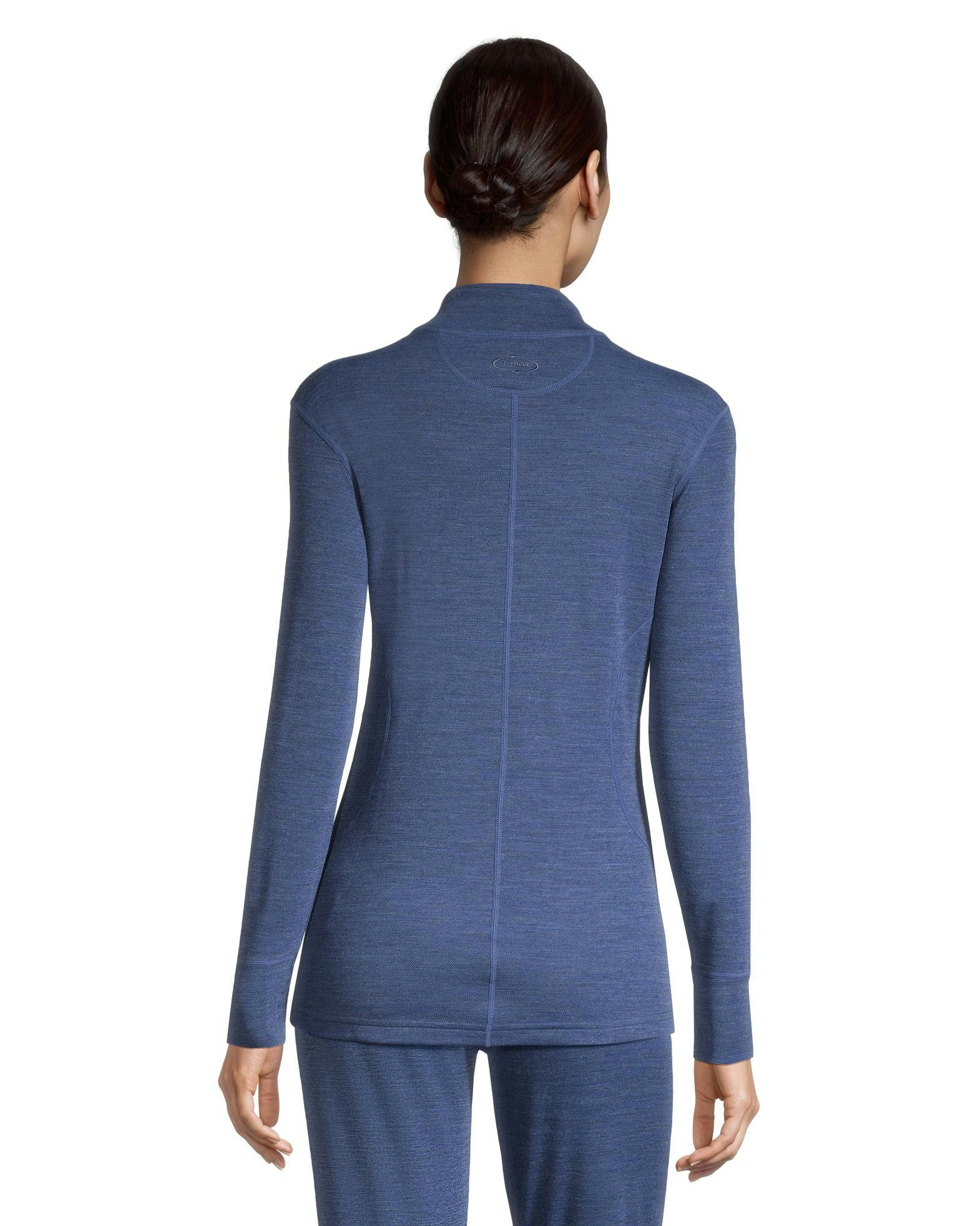 WindRiver Women's Merino Wool Blend T-Max Heat Mock Neck Quarter Zip Top