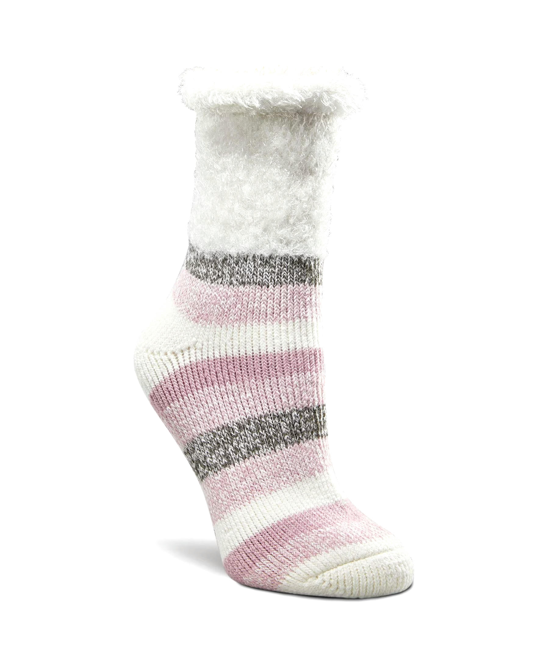 WindRiver Women's Feather Cuff T-Max Heat Home Socks