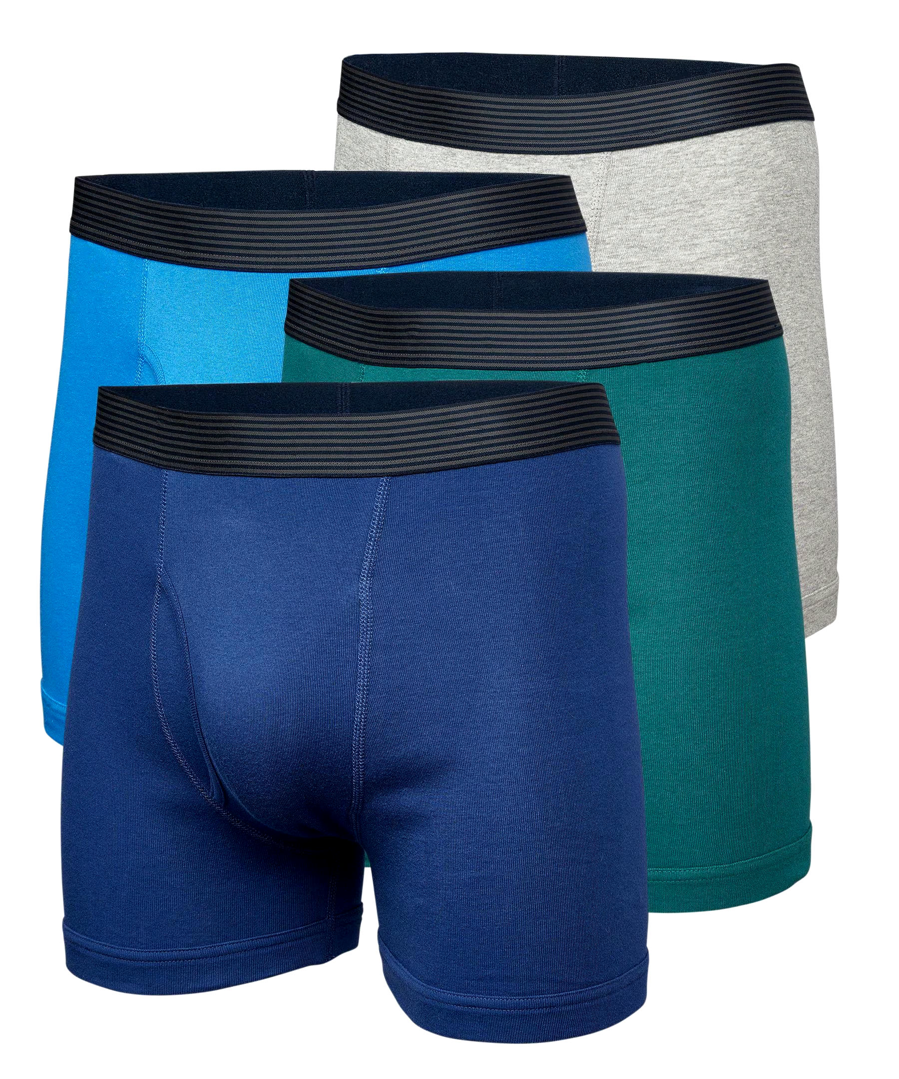 Denver Hayes Men's 4 Pack Classic Boxer Briefs Underwear