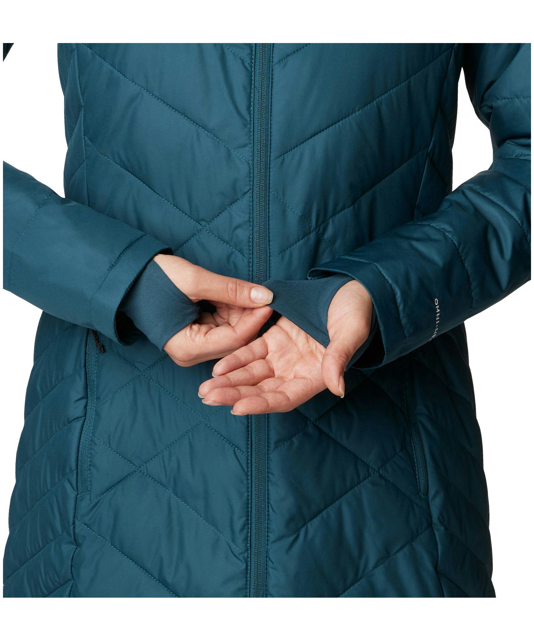 Columbia Women's Heavenly Omni-Heat Water Resistant Insulated Long Hooded Jacket