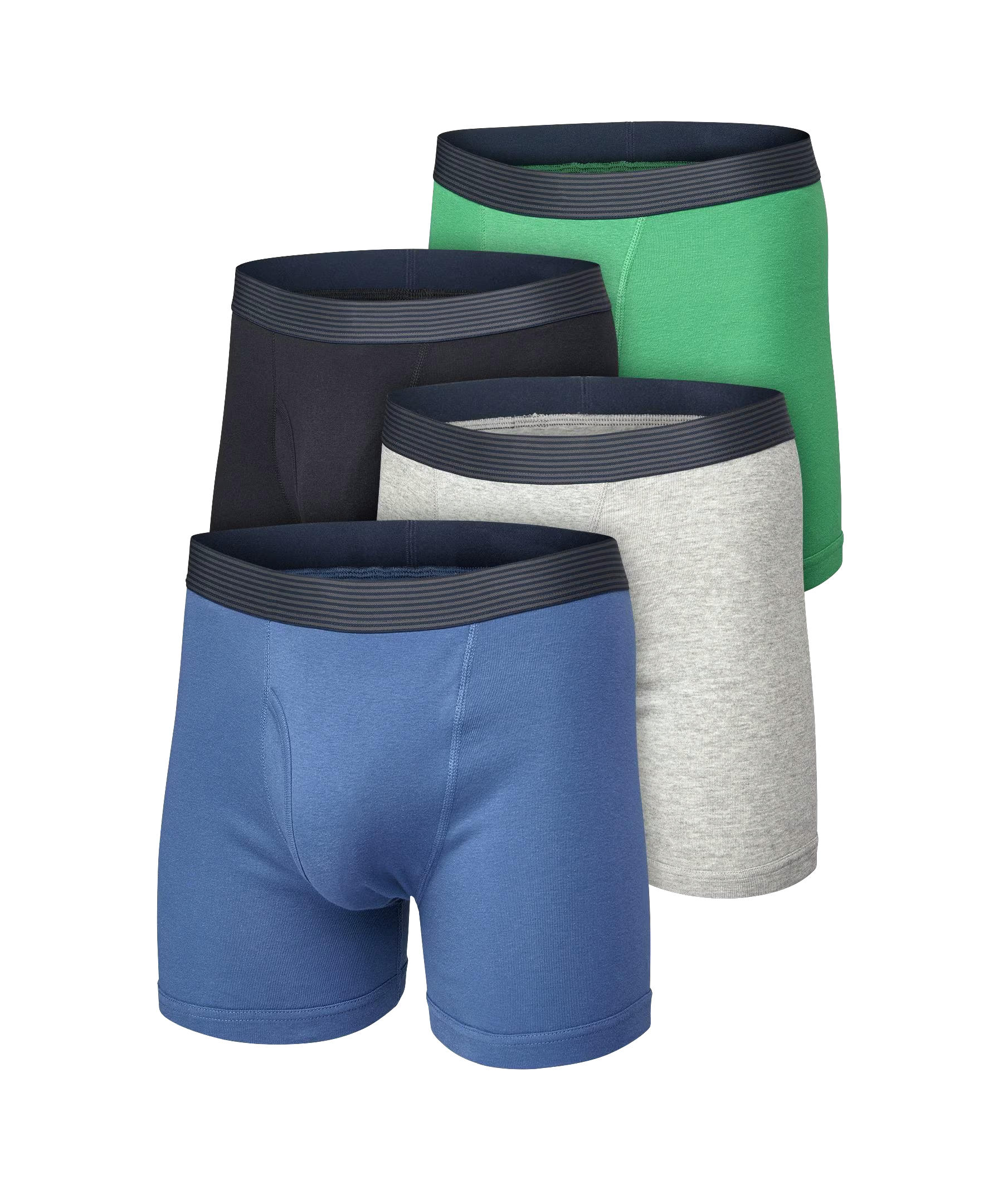 Denver Hayes Men's 4 Pack Classic Boxer Briefs Underwear