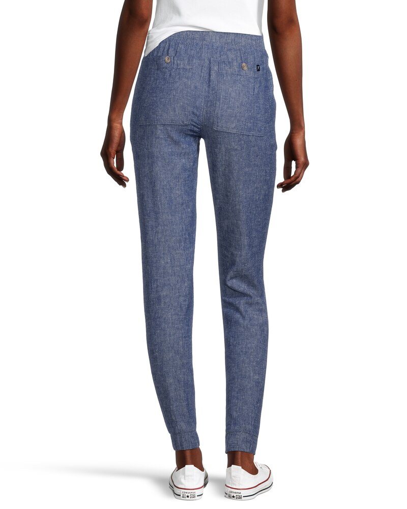 Denver Hayes Women's Linen High Rise Jogger Pants