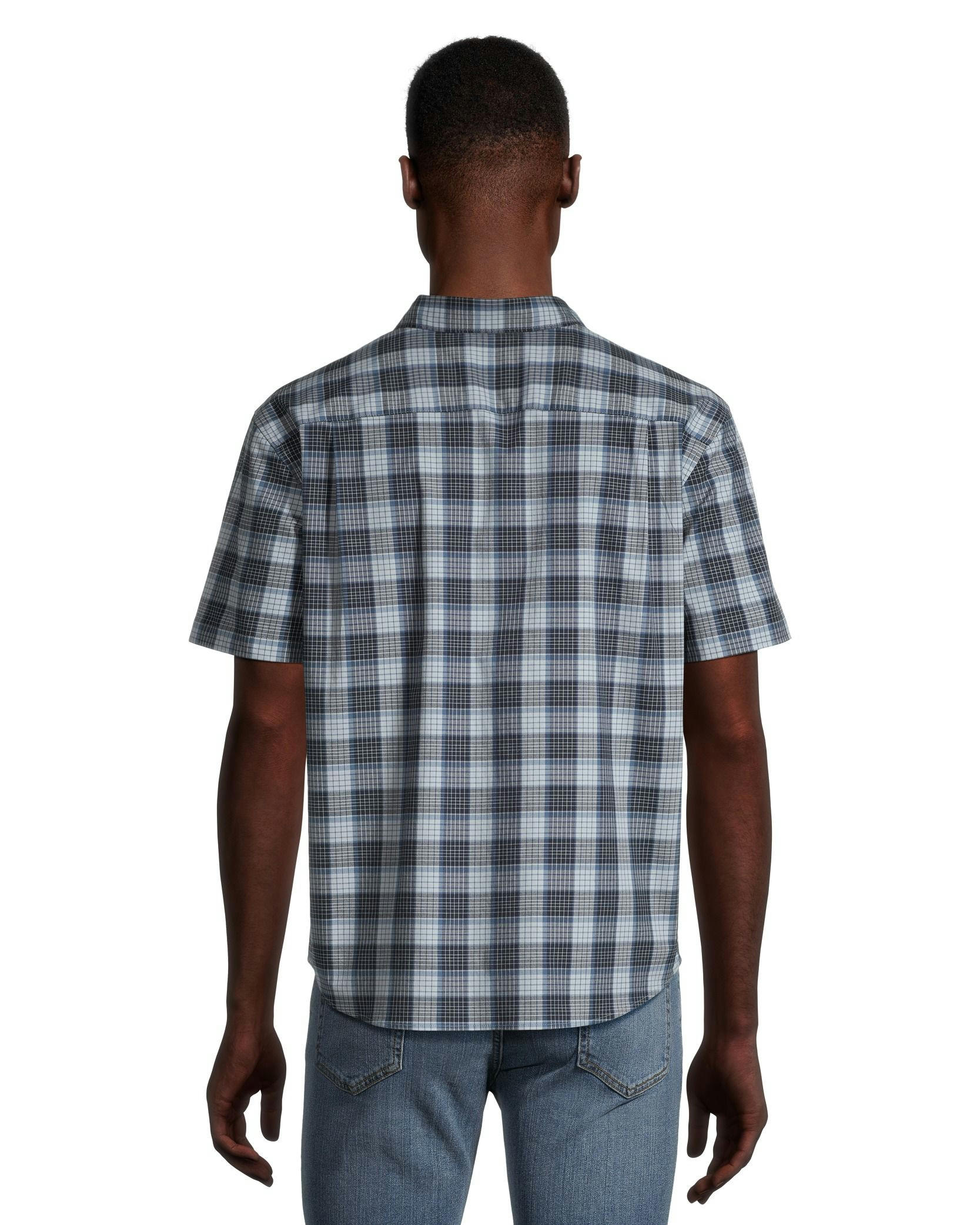 Denver Hayes Men's Plaid Sport Casual Classic Fit Shirt