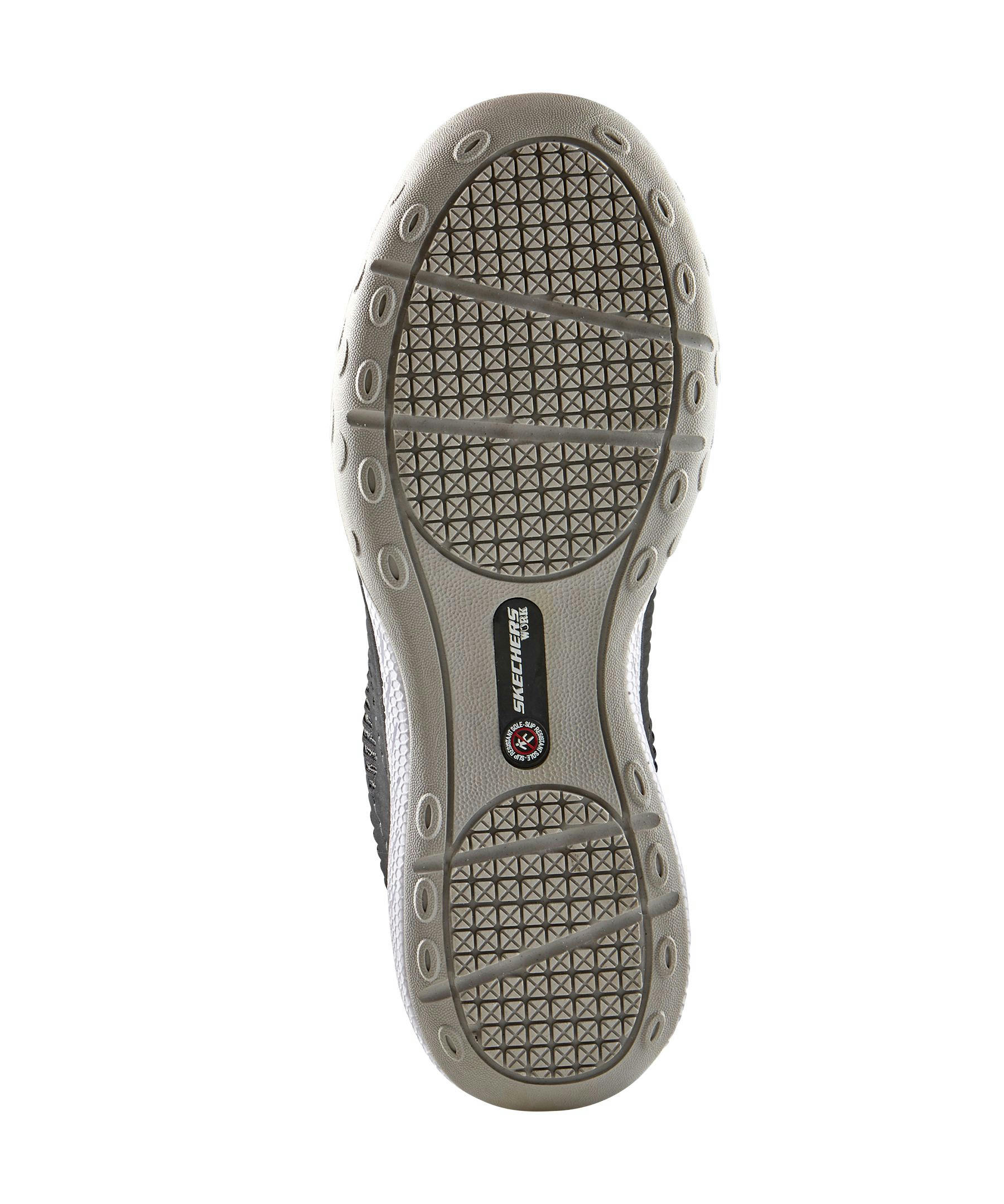 Skechers Work Women's Static Dissipative Lace Up Shoes - Black/Purple