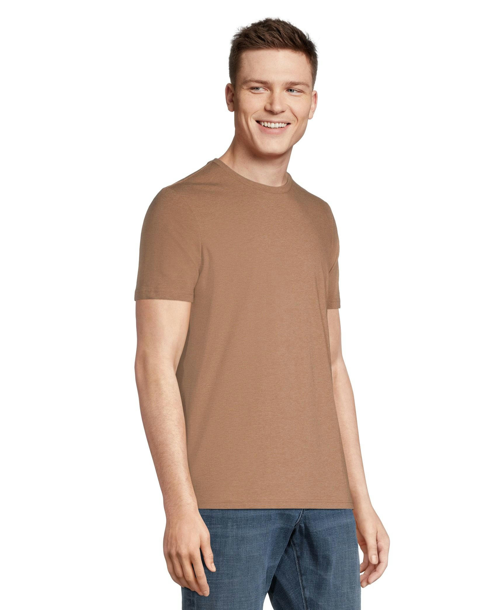 Denver Hayes Men's Stretch Modern Fit Crewneck T-Shirt