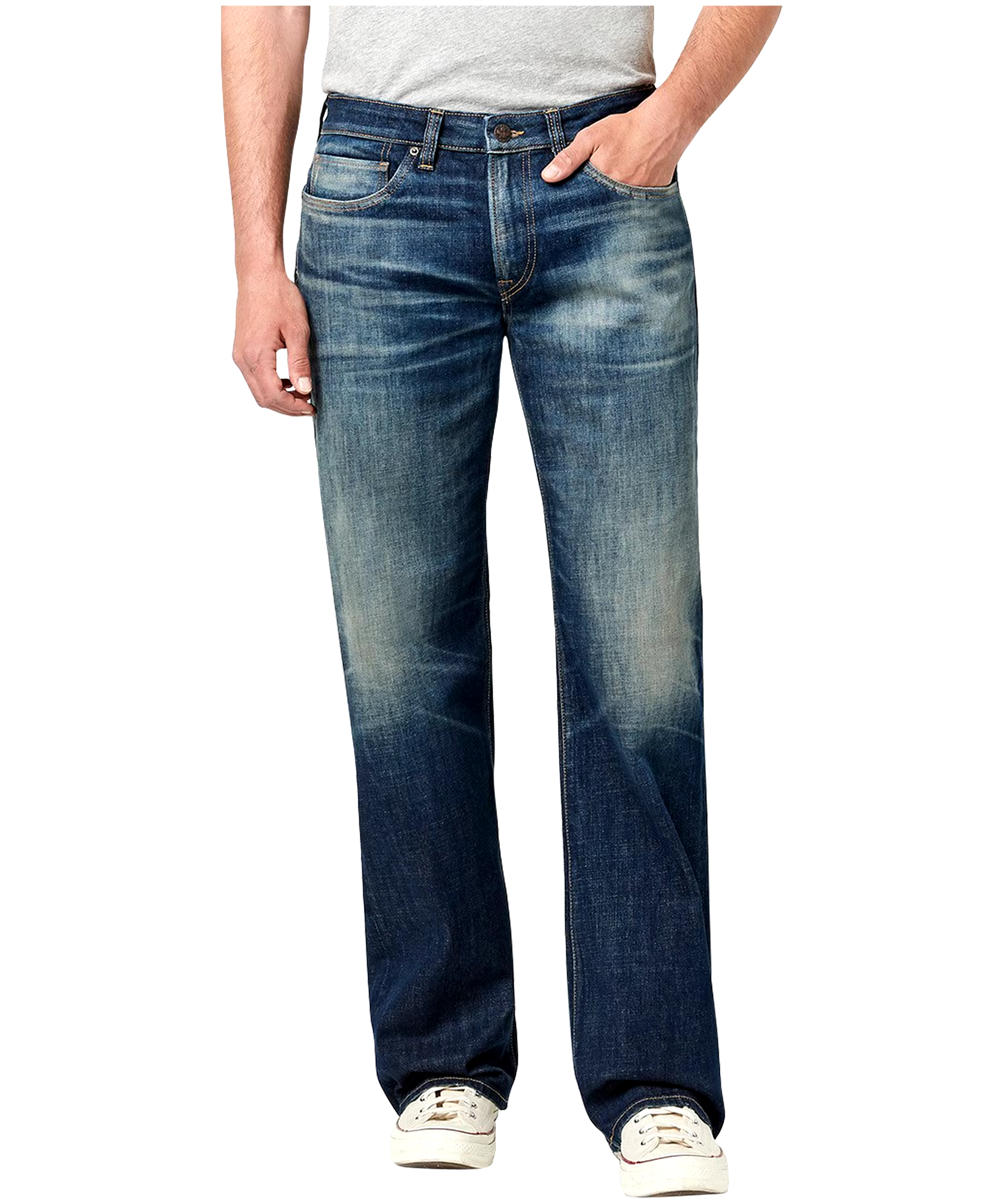 Buffalo Men's Matt Loose Fit Medium Wash Jeans