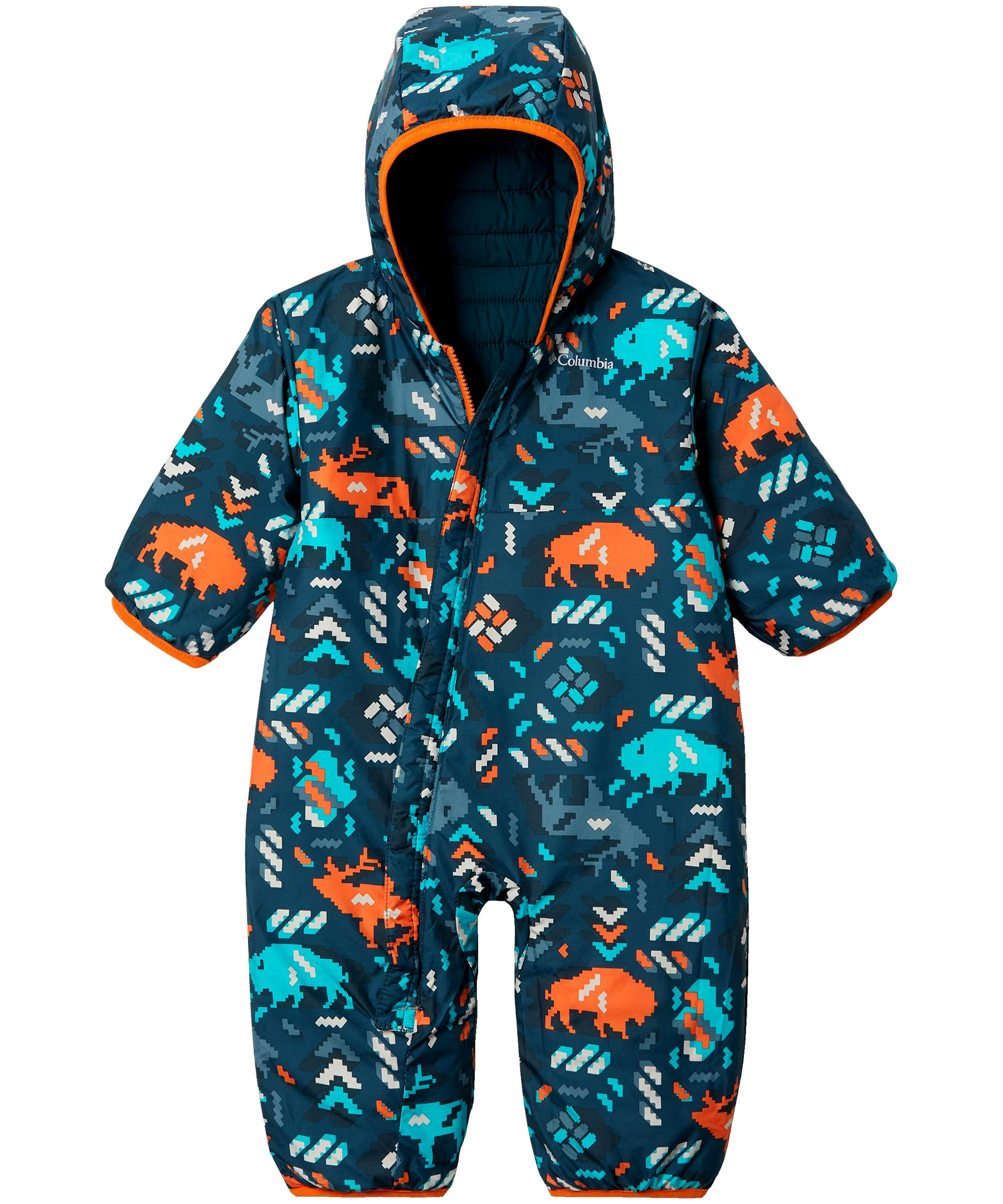 Columbia Baby Unisex 0-24 Months Water Resistant Powder Lite Reversible Bunting Bodysuit