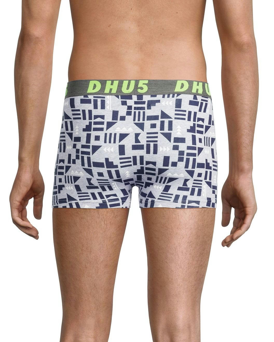 Denver Hayes Men's 2 Pack Fashion Side X Side Cotton Stretch Trunk Briefs with Elastic Waistband