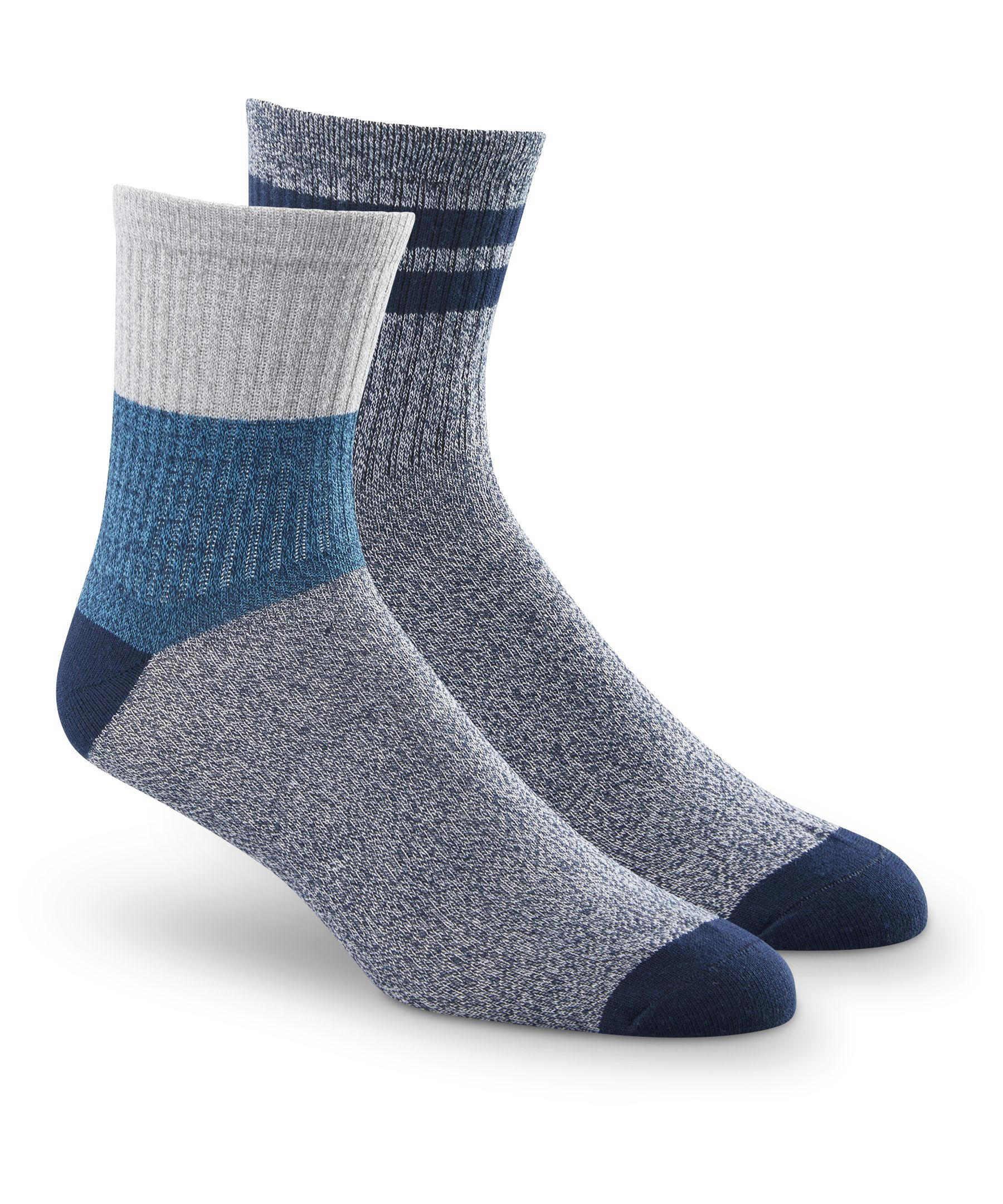 Denver Hayes Men's FRESHTECH® Weekender Mid Crew Socks, 2 Pack