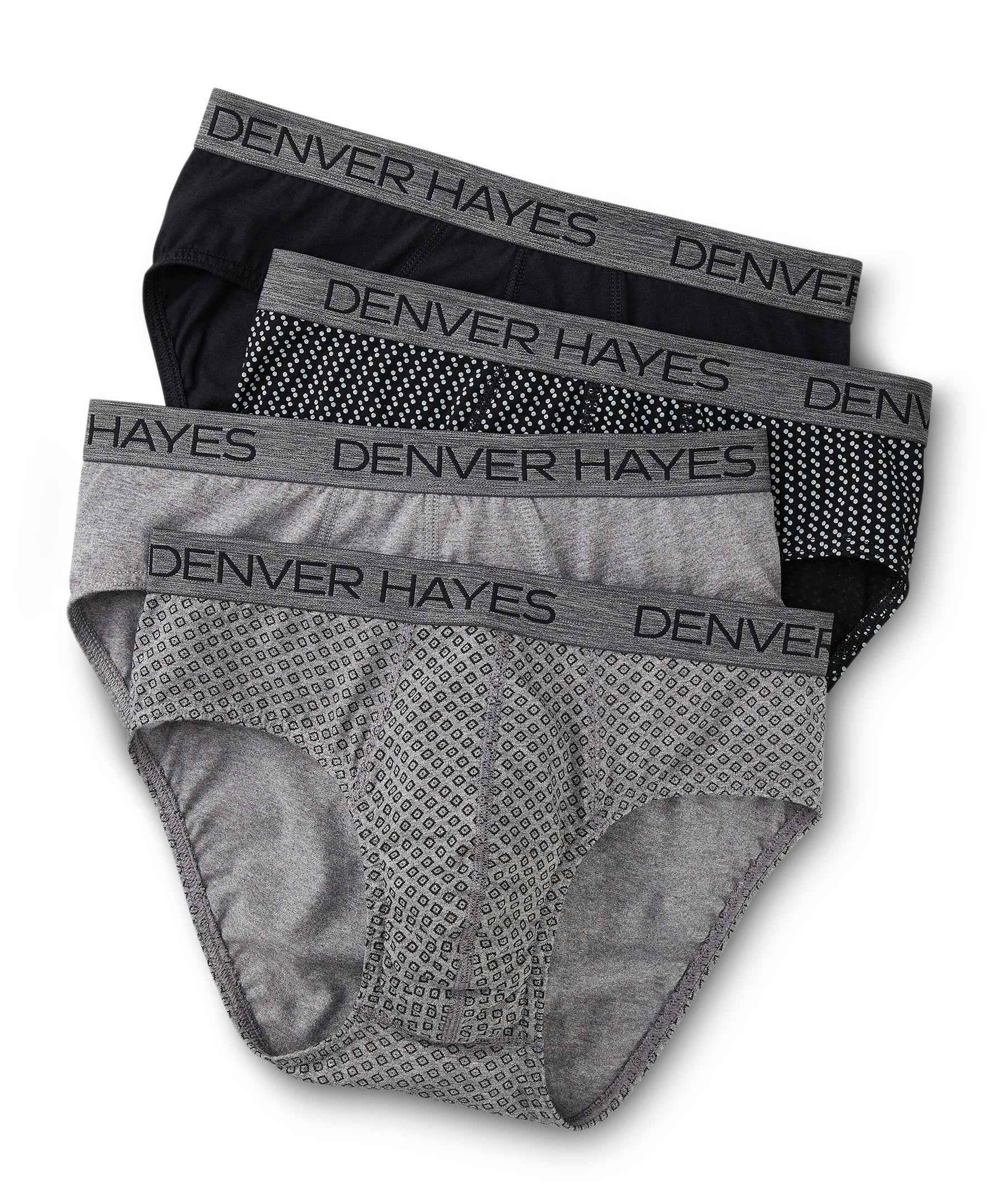 Denver Hayes Men's 4 Pack Yarn Dye Sport Briefs