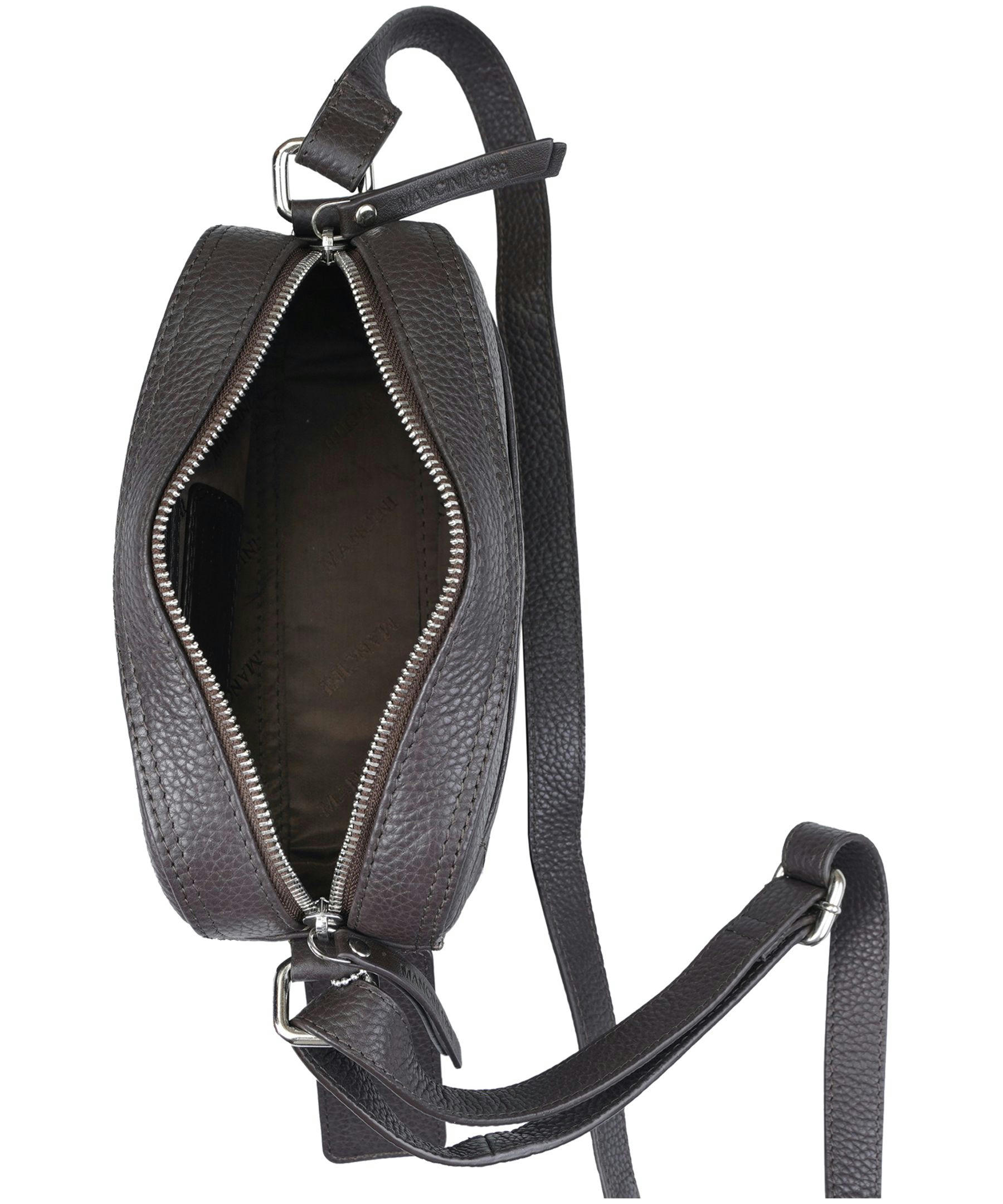 Mancini Leather Goods Women's Pebelled RFID Secure Clara Crossbody Bag