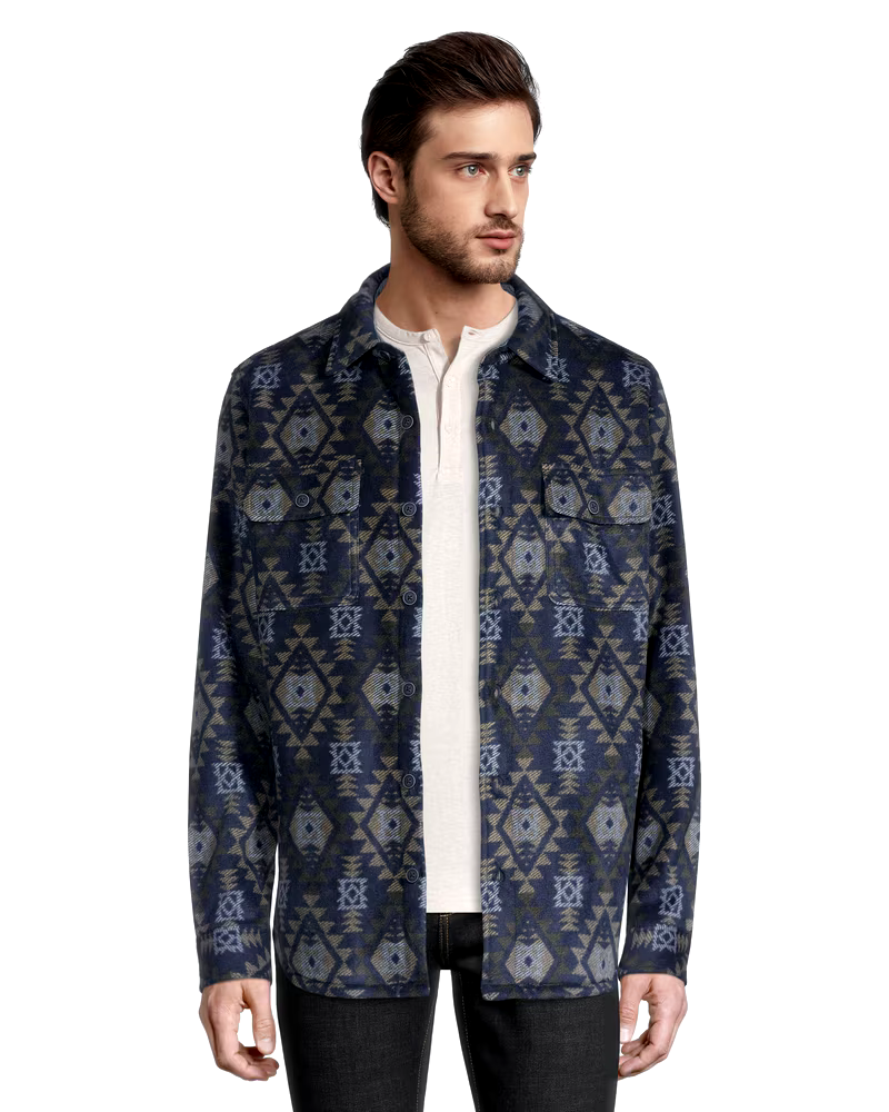 Boston Traders Men's Bonded Polar Plaid Shacket