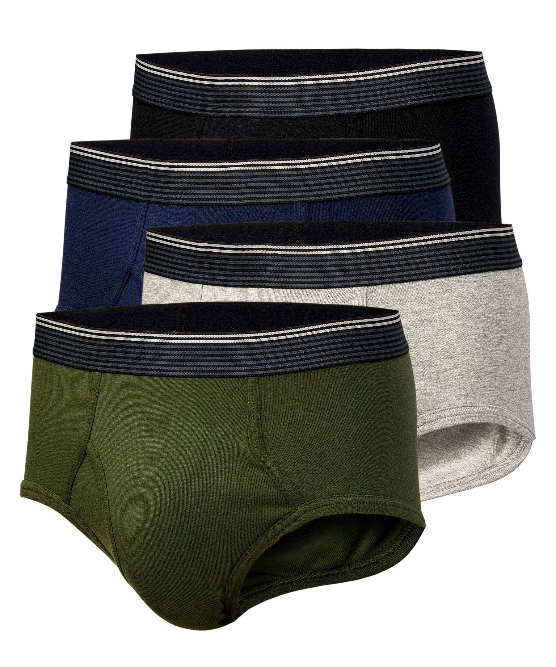 Denver Hayes Men's 4 Pack Classic Briefs Underwear
