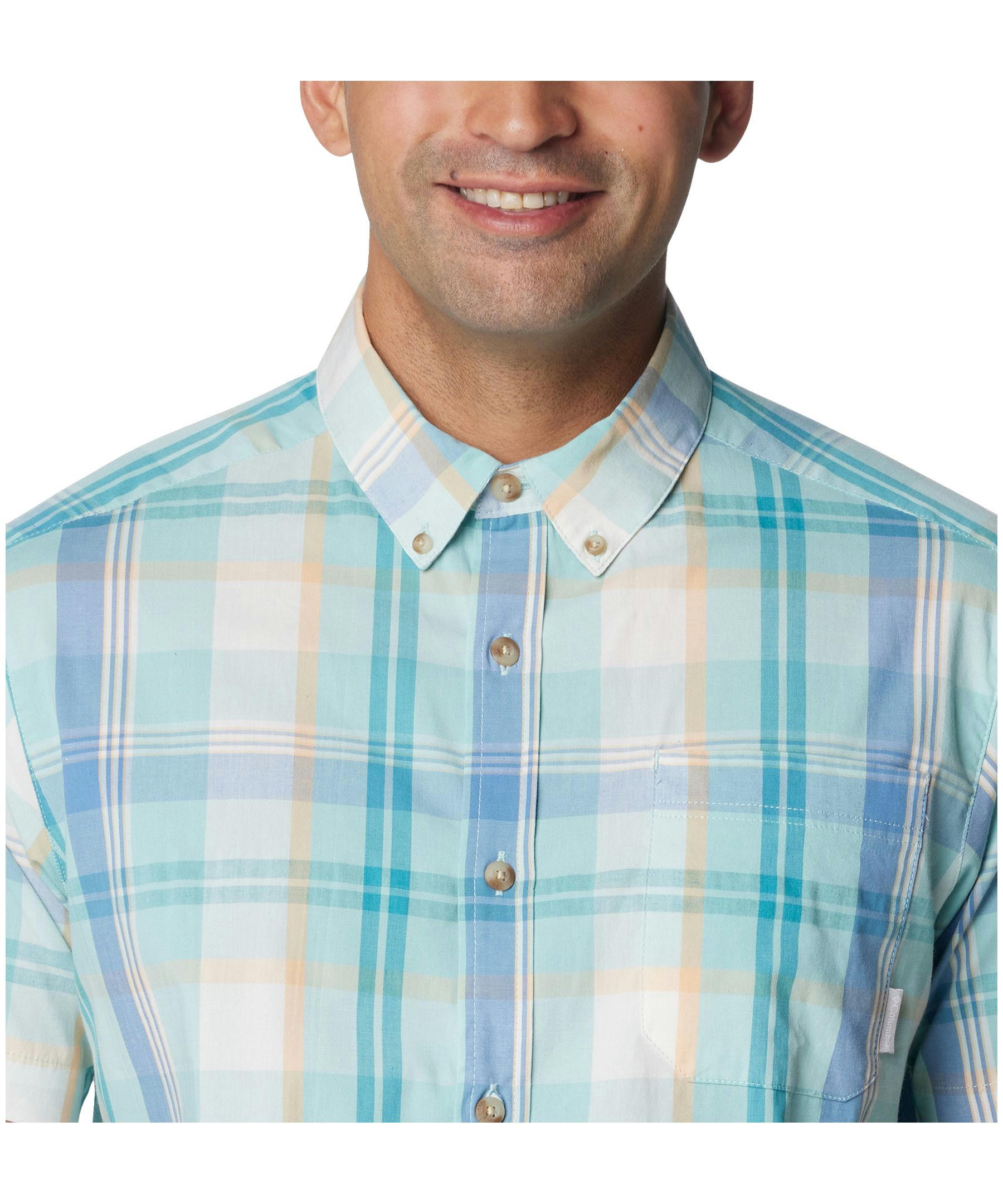 Columbia Men's Rapid Rivers Short Sleeve Plaid Shirt