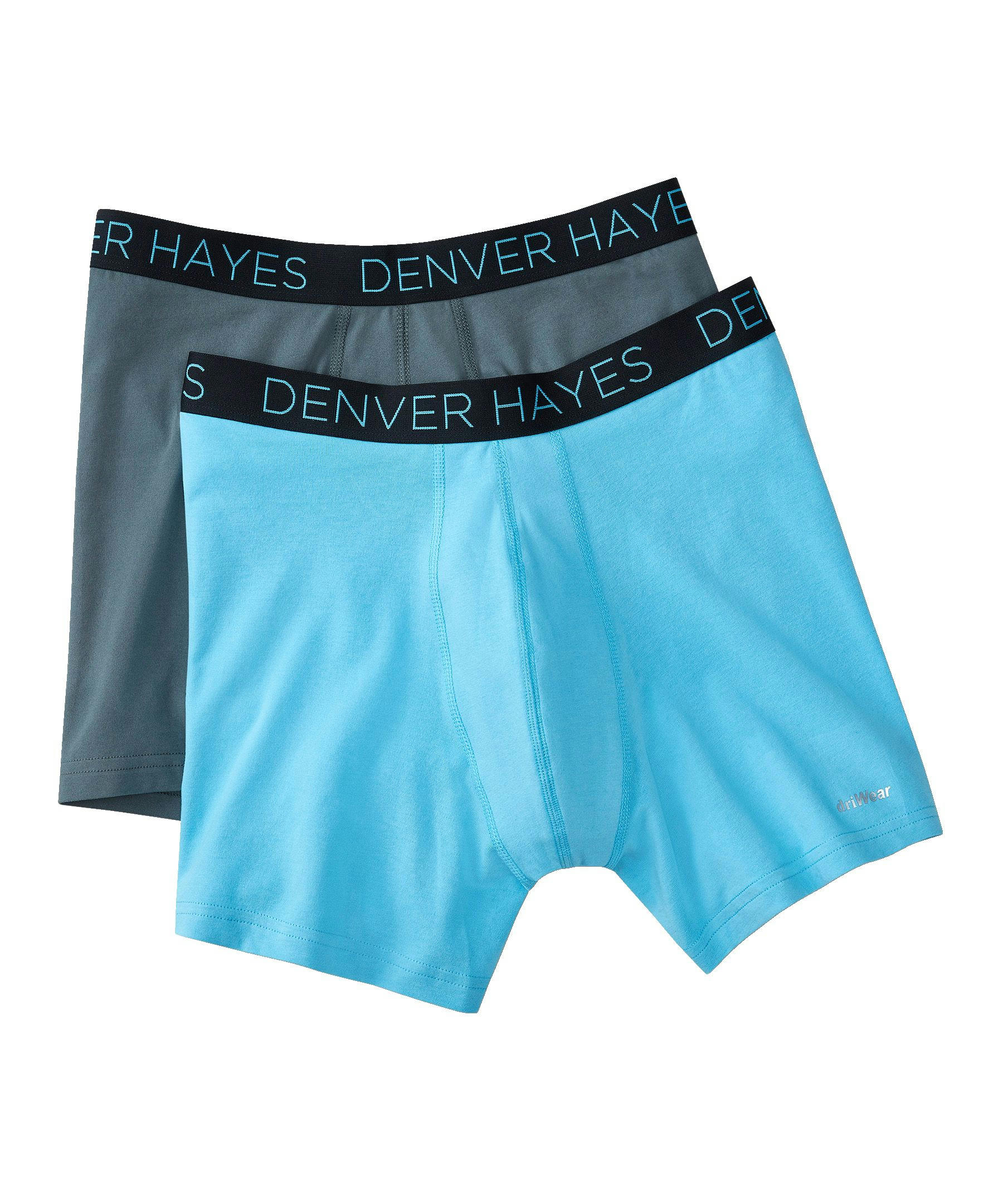 Denver Hayes Men's 2-Pack DriWear Boxer Briefs