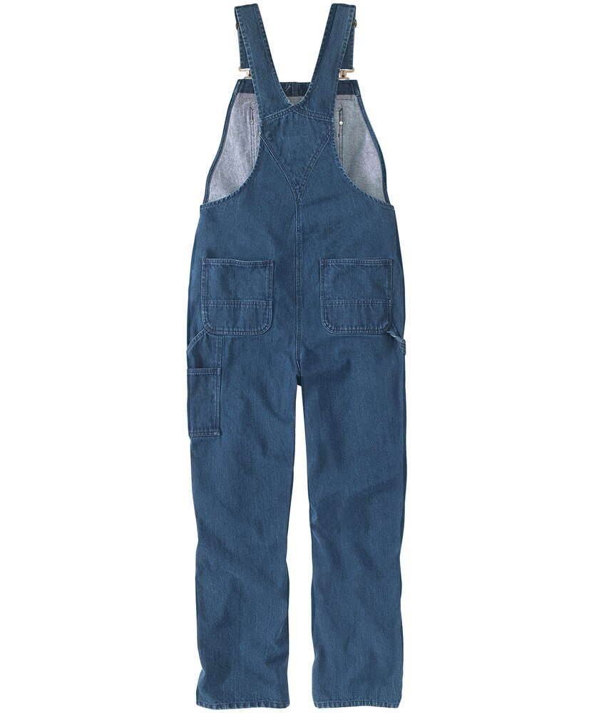 Carhartt Men's Loose Fit Washed Cotton Denim High Back Bib Overalls