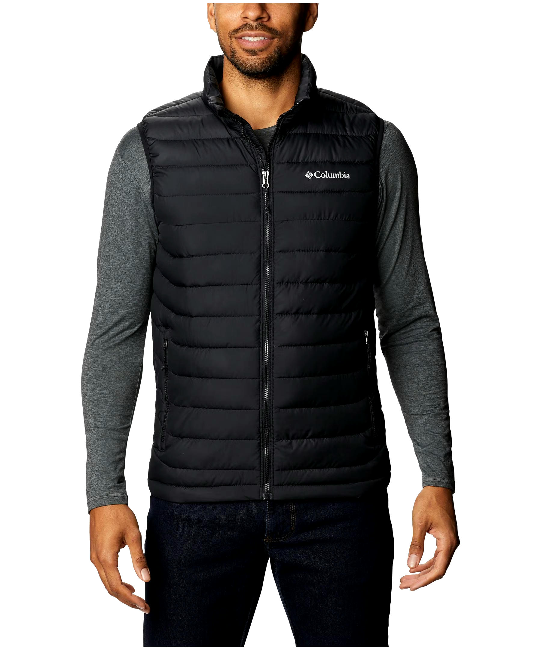 Columbia Men's Powder Lite Water Resistant Omni-Heat Insulated Vest Jacket