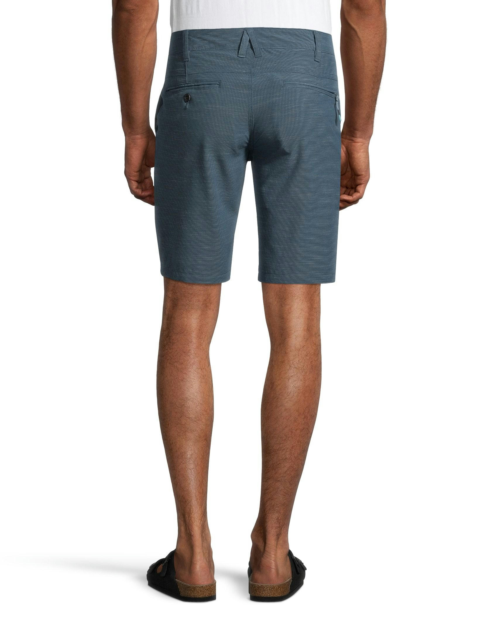 FarWest Mens End-On-End Mid Rise Quick Dry Stretch Hybrid Shorts