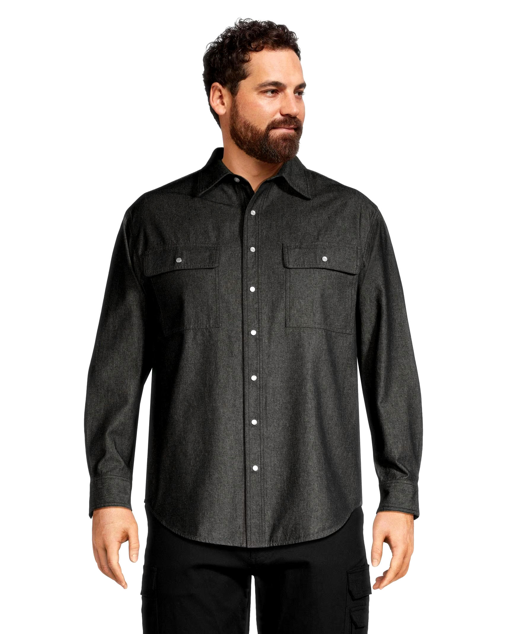 Dakota WorkPro Series Men's Snap Front Coloured Cotton Denim Shirt