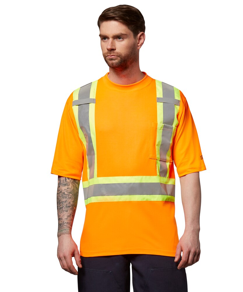 Dakota WorkPro Series Men's Hi Vis Cotton Lined Crewneck T Shirt