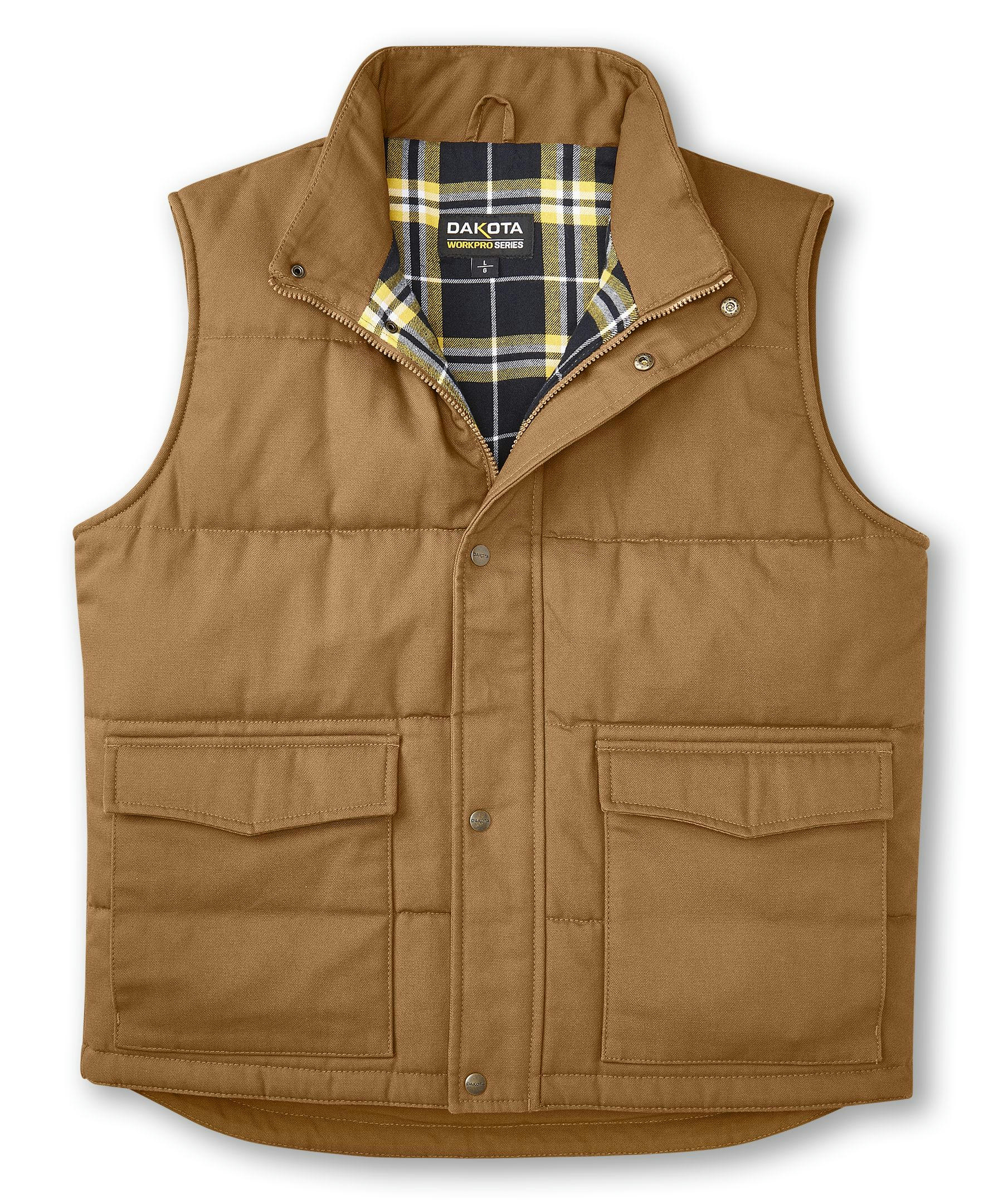 Dakota WorkPro Series Men's Quilted Insulated Duck Work Vest