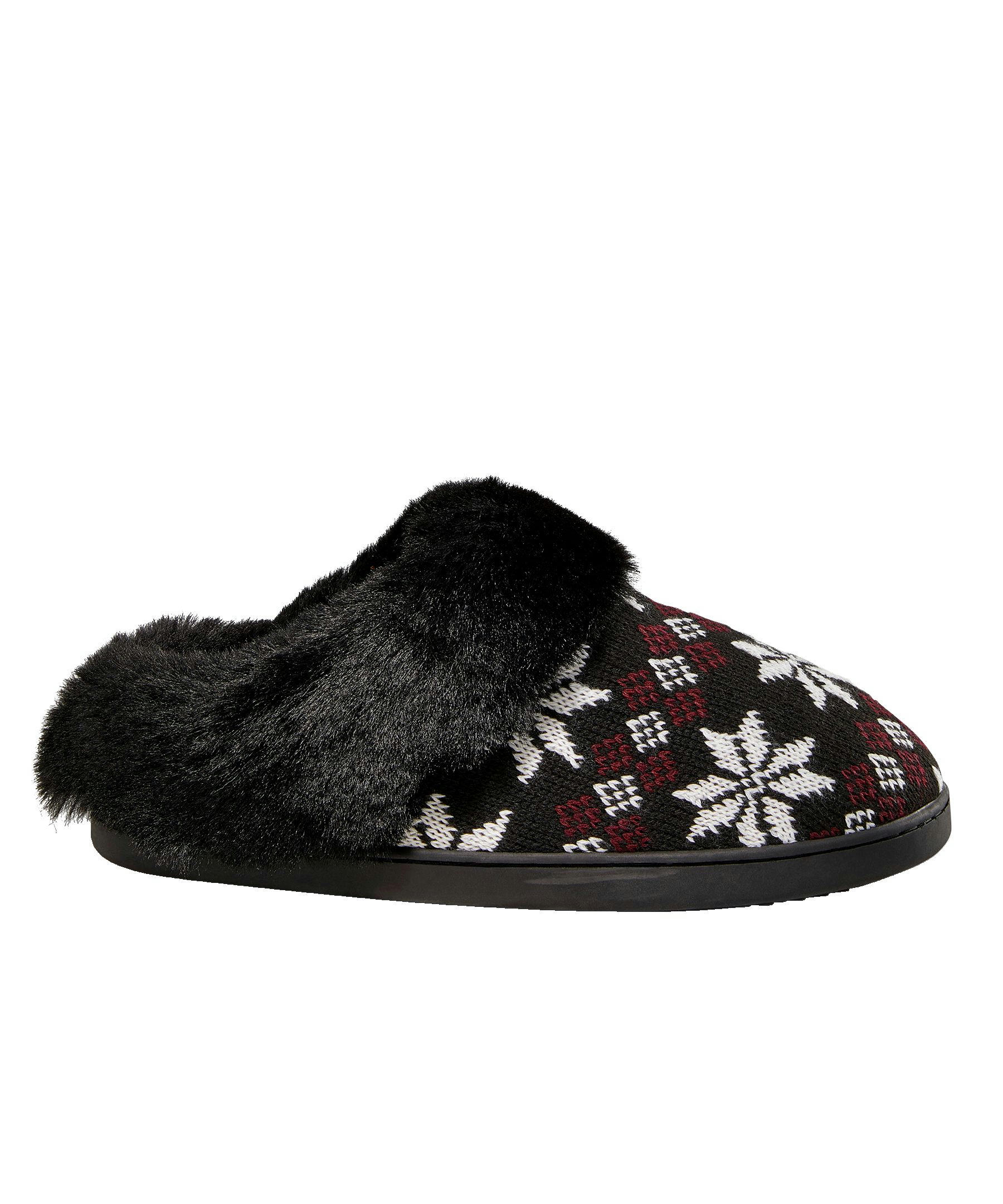 Denver Hayes Women's Nordic Knit Slippers