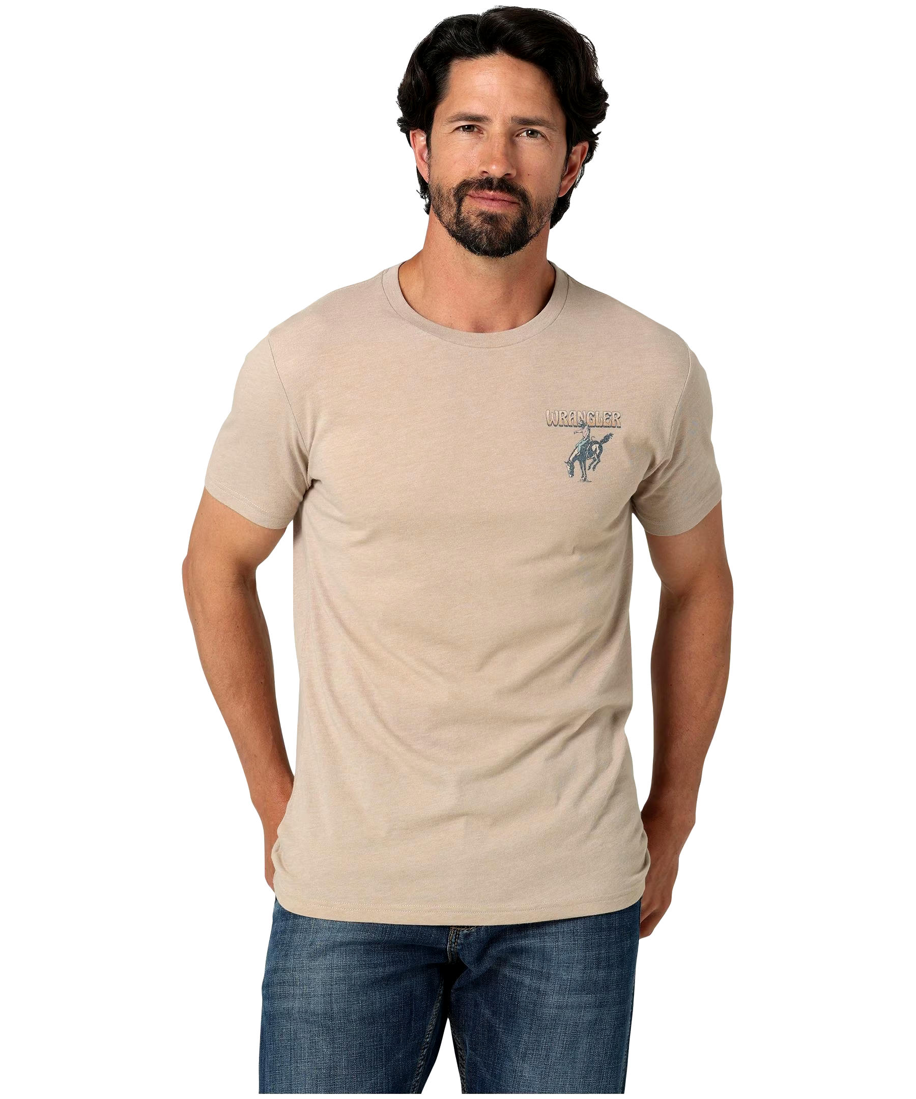 Wrangler Men's Authentic Western Crewneck Graphic T Shirt
