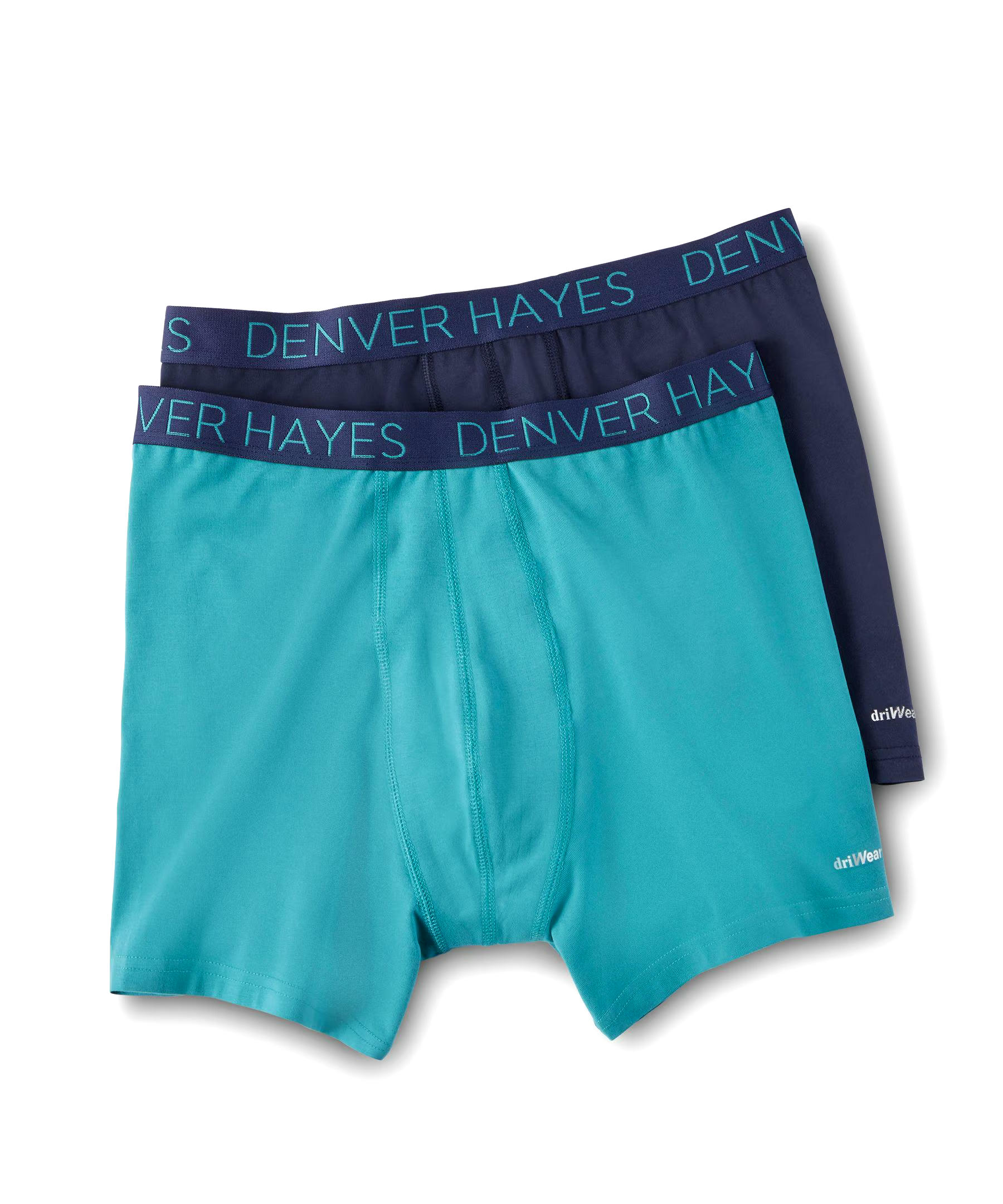 Denver Hayes Men's 2-Pack DriWear Boxer Briefs